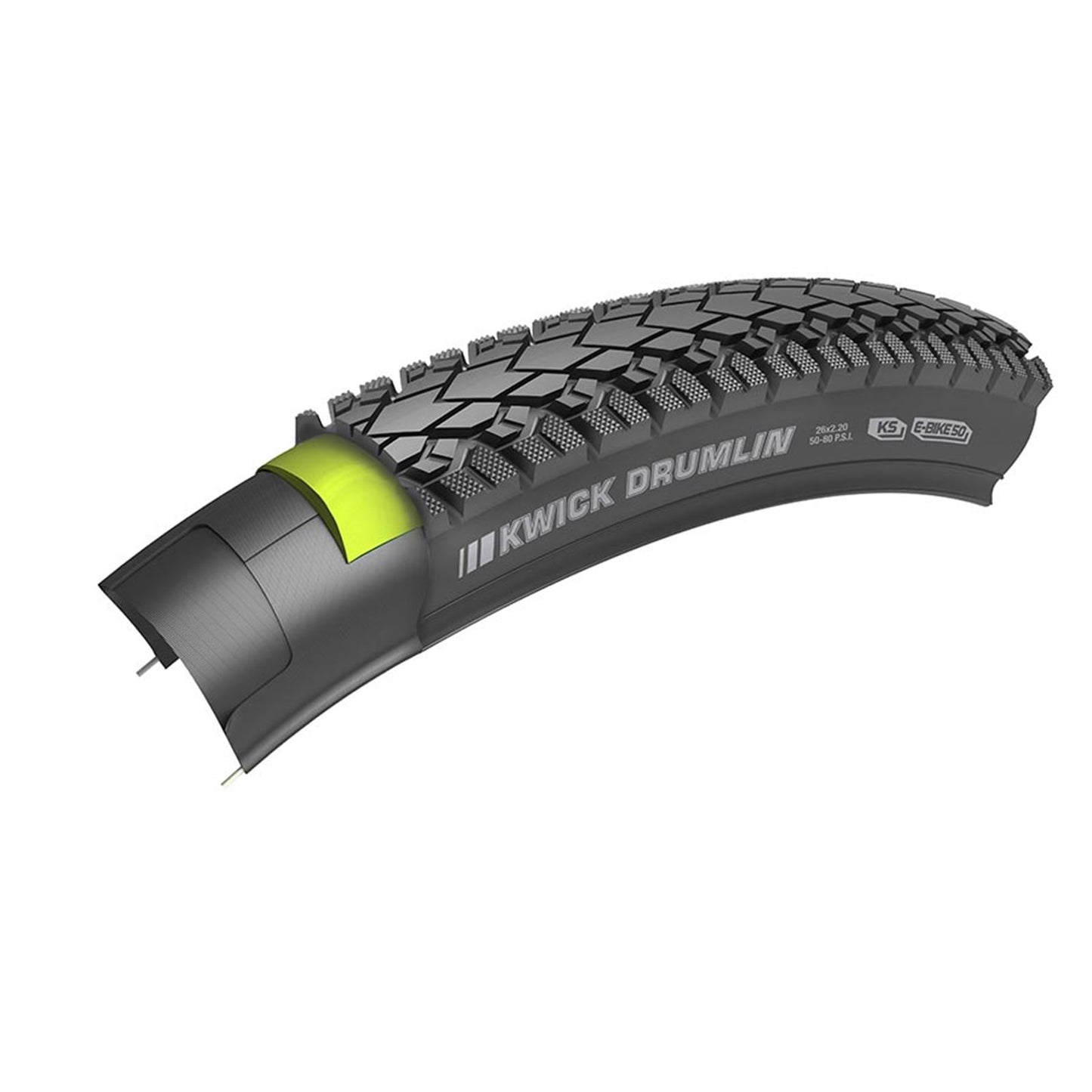 Kenda - Bicycle Kwick Drumlin Bike Tire 700x40C 60TPI - Black 90014846_1121736