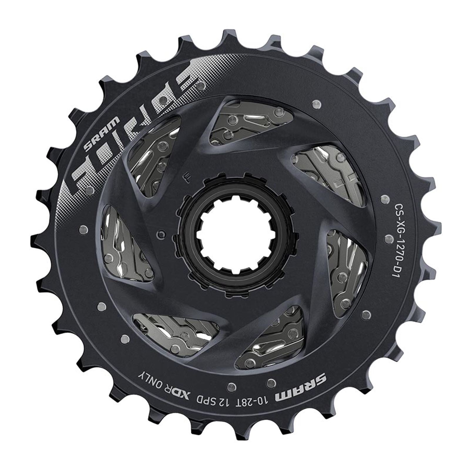SRAM XG-1270 Cassette - Silver Speed:12 - 10-28T [MPN: 00.2418.117.000]_1122217