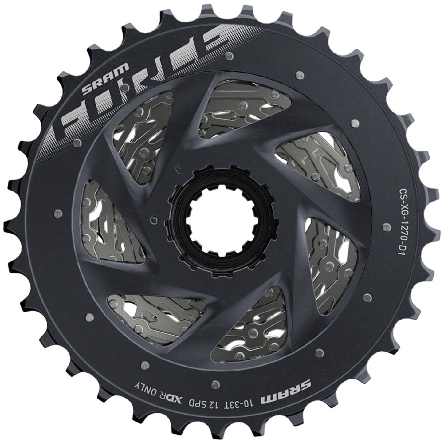 SRAM XG-1270 Cassette - Silver Speed:12 - 10-33T [MPN: 00.2418.117.001]_1296397