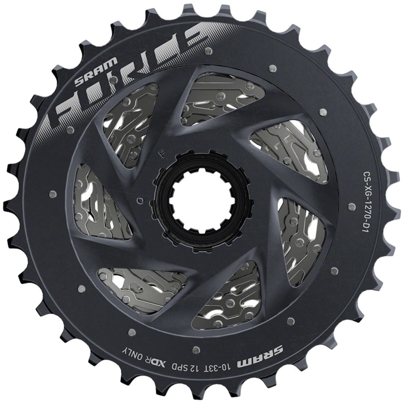 SRAM XG-1270 Cassette - Silver Speed:12 - 10-33T [MPN: 00.2418.117.001]_1296397