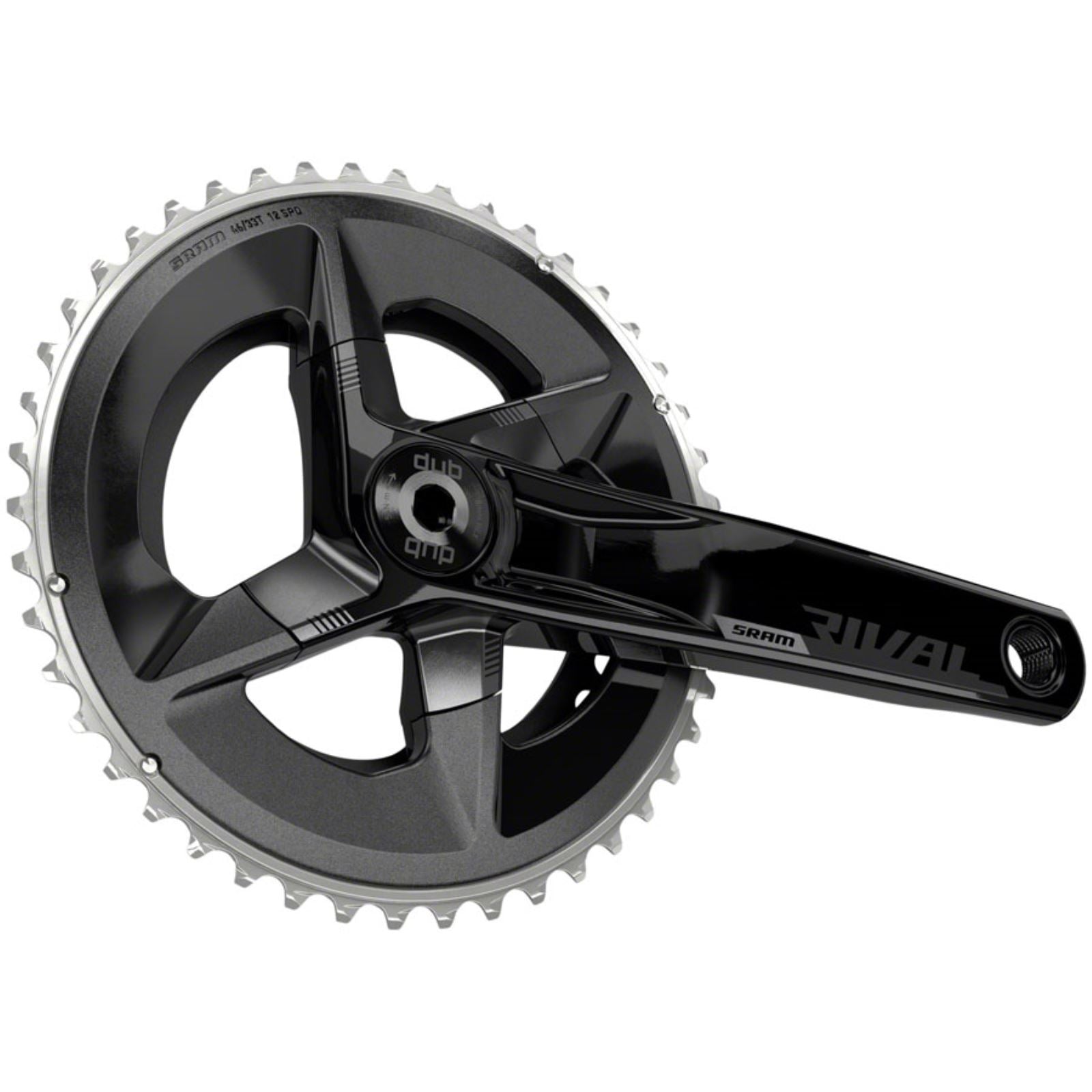 SRAM Rival D1 2x Crankset Speed: 12 - 175mm - Black [MPN: 00.6118.614.007]_1296589