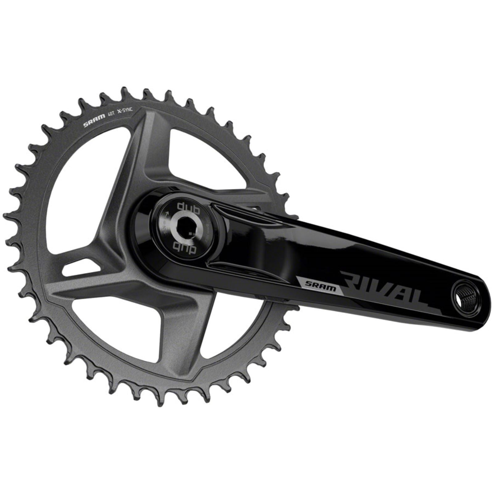 SRAM Rival 1 AXS Wide Crankset - Black - D1  [MPN: 00.6118.612.002]_1296478