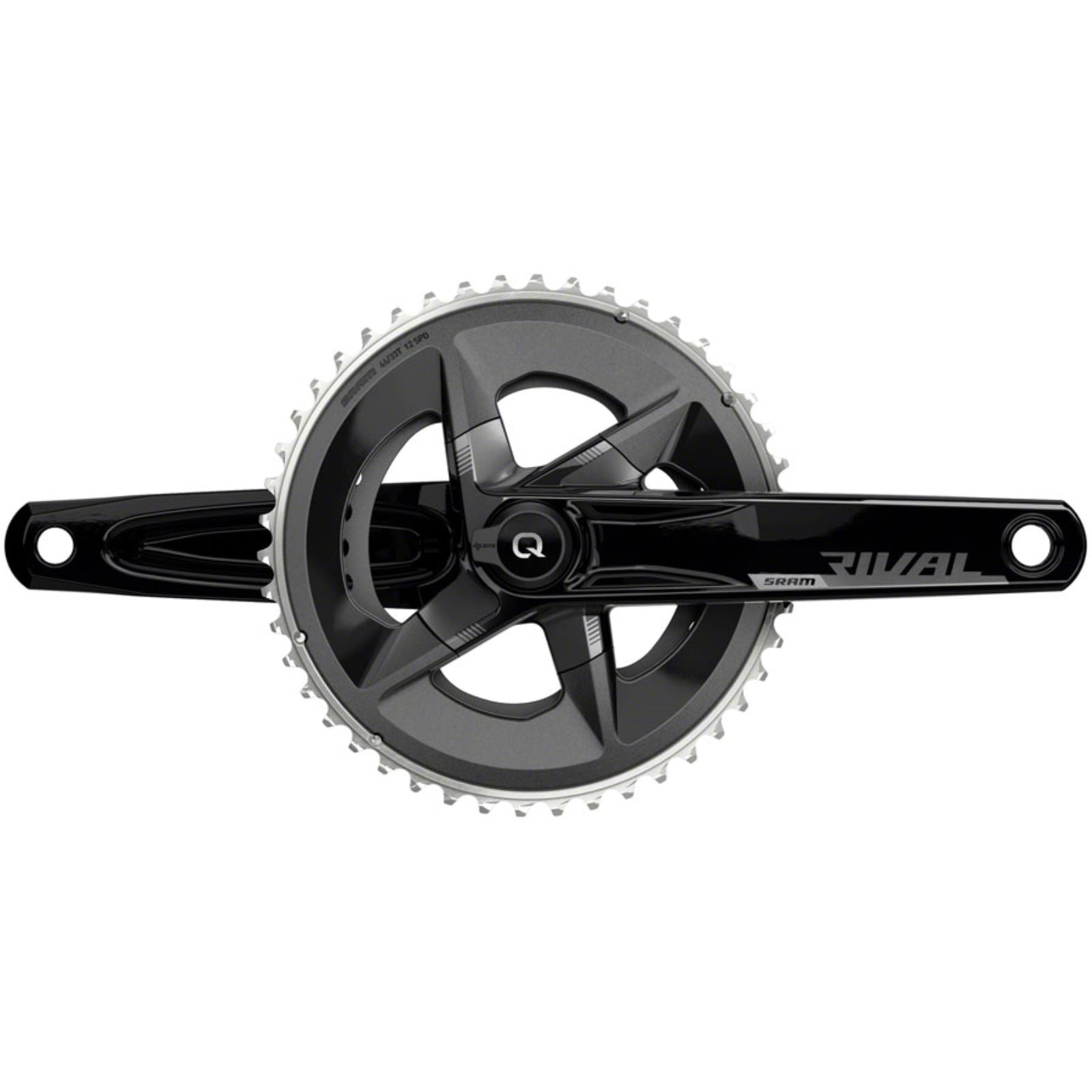 SRAM Rival D1 Quarq 2x Power Meter Crankset 175mm - Black [MPN: 00.3018.294.003]_1296581