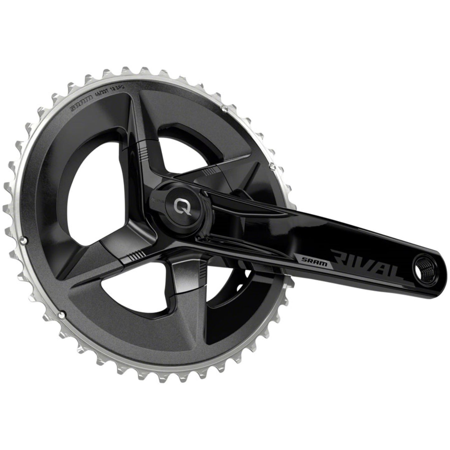 SRAM Rival D1 Quarq 2x Power Meter Crankset 175mm - Black [MPN: 00.3018.294.003]_1296582