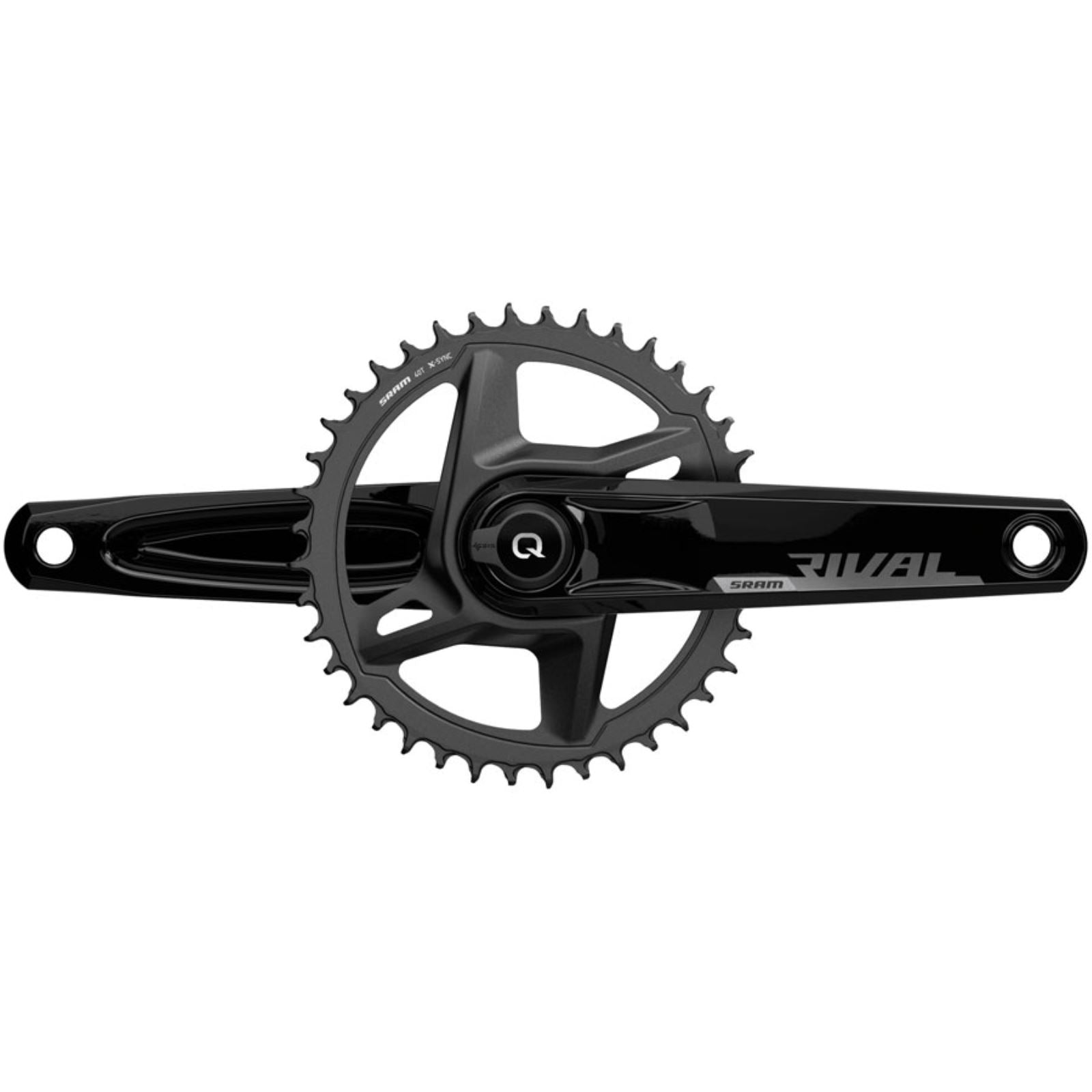 SRAM Rival D1 Quarq Wide 1x Power Meter Crankset 175mm - Black [MPN: 00.3018.296.007]_1296291