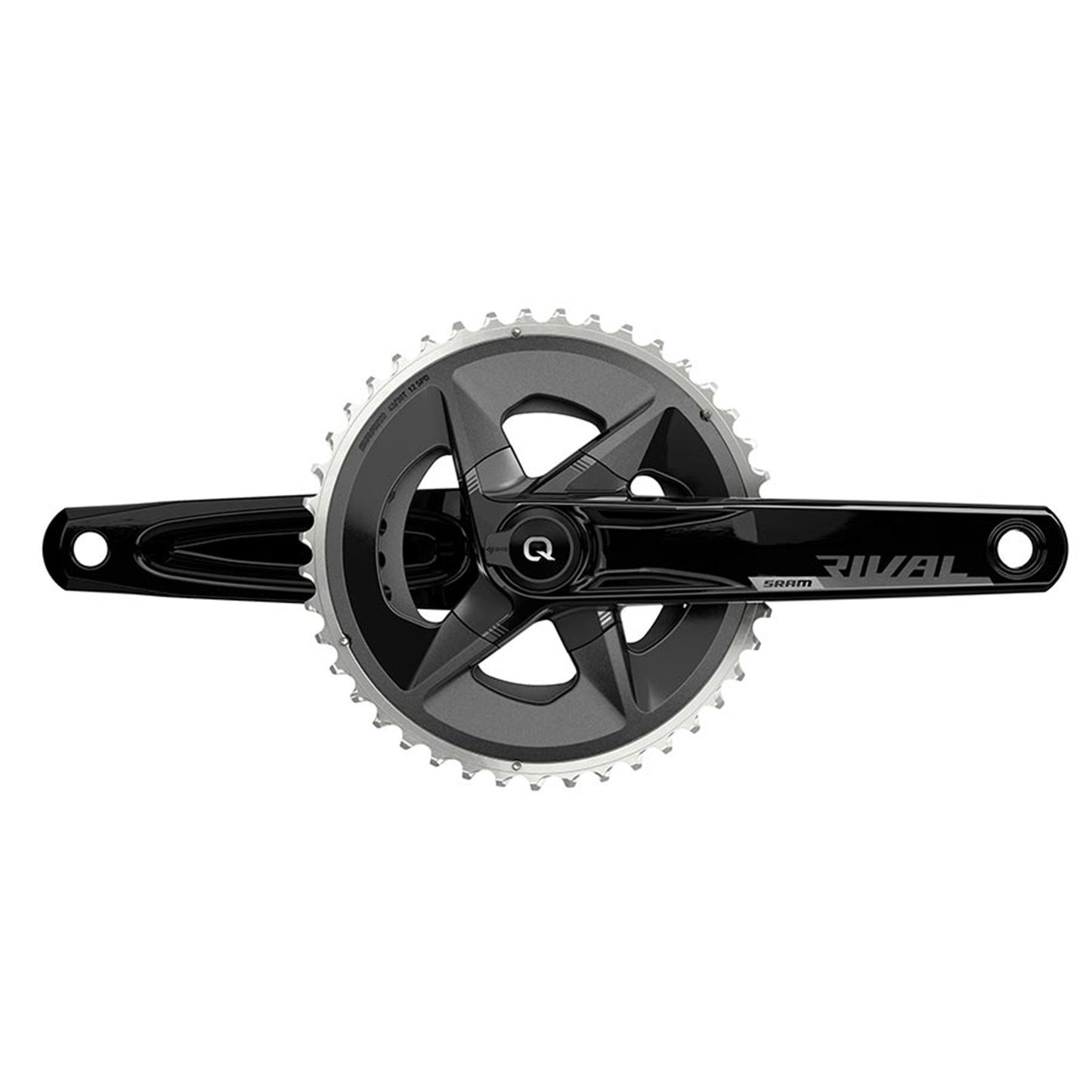 SRAM Rival D1 Quarq Wide 2x Power Meter Crankset - 175mm - Black [MPN: 00.3018.295.003]_1122371