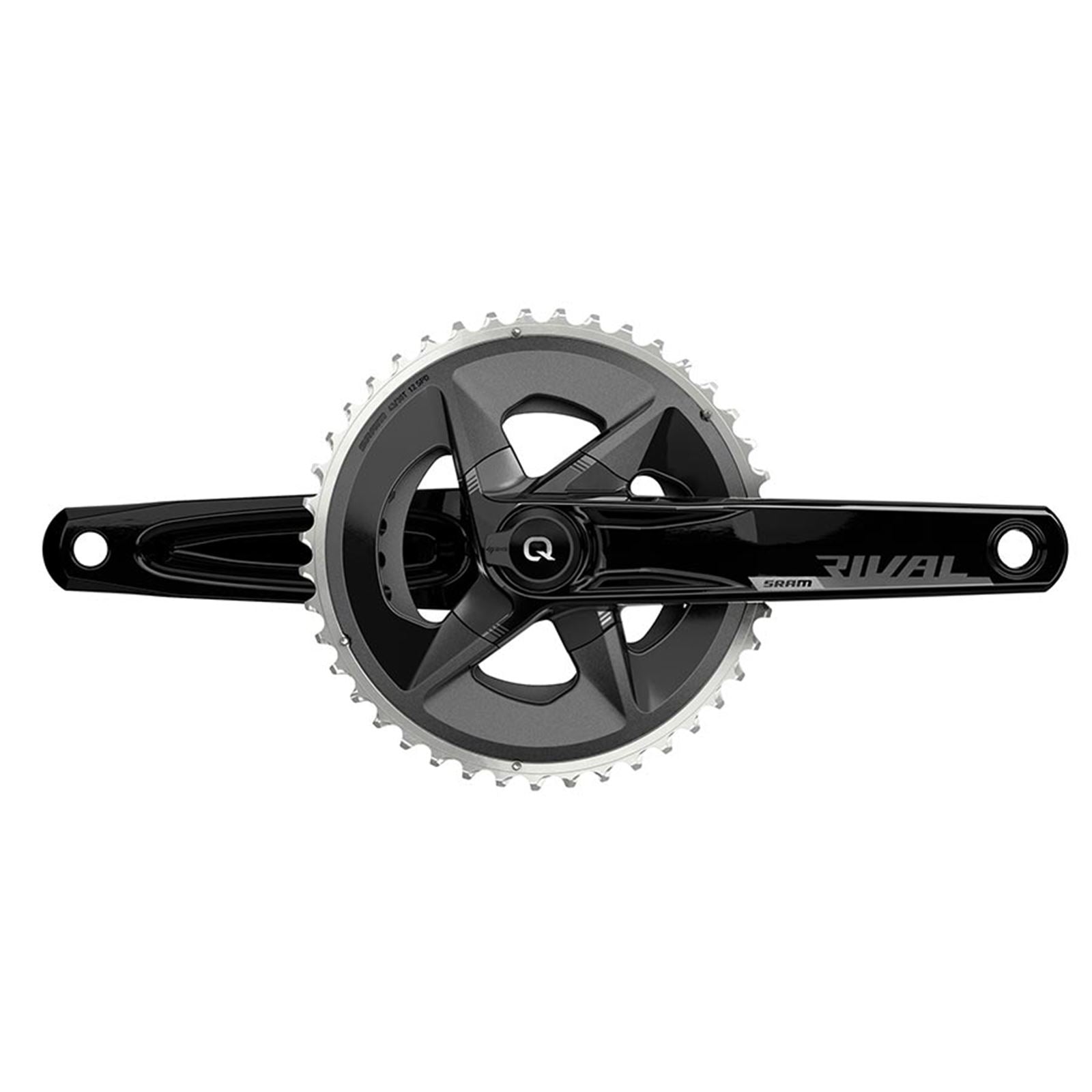 SRAM Rival D1 Quarq Wide 2x Power Meter Crankset - 175mm - Black [MPN: 00.3018.295.003]_1122371