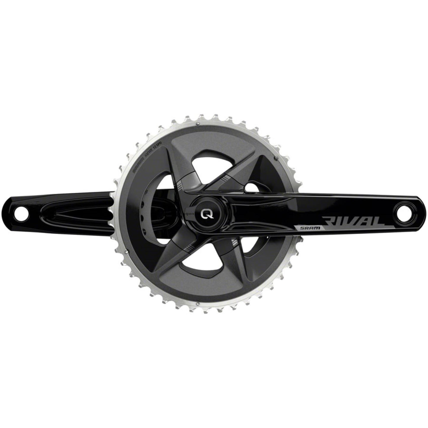 SRAM Rival D1 Quarq Wide 2x Power Meter Crankset - 175mm - Black [MPN: 00.3018.295.003]_1296542
