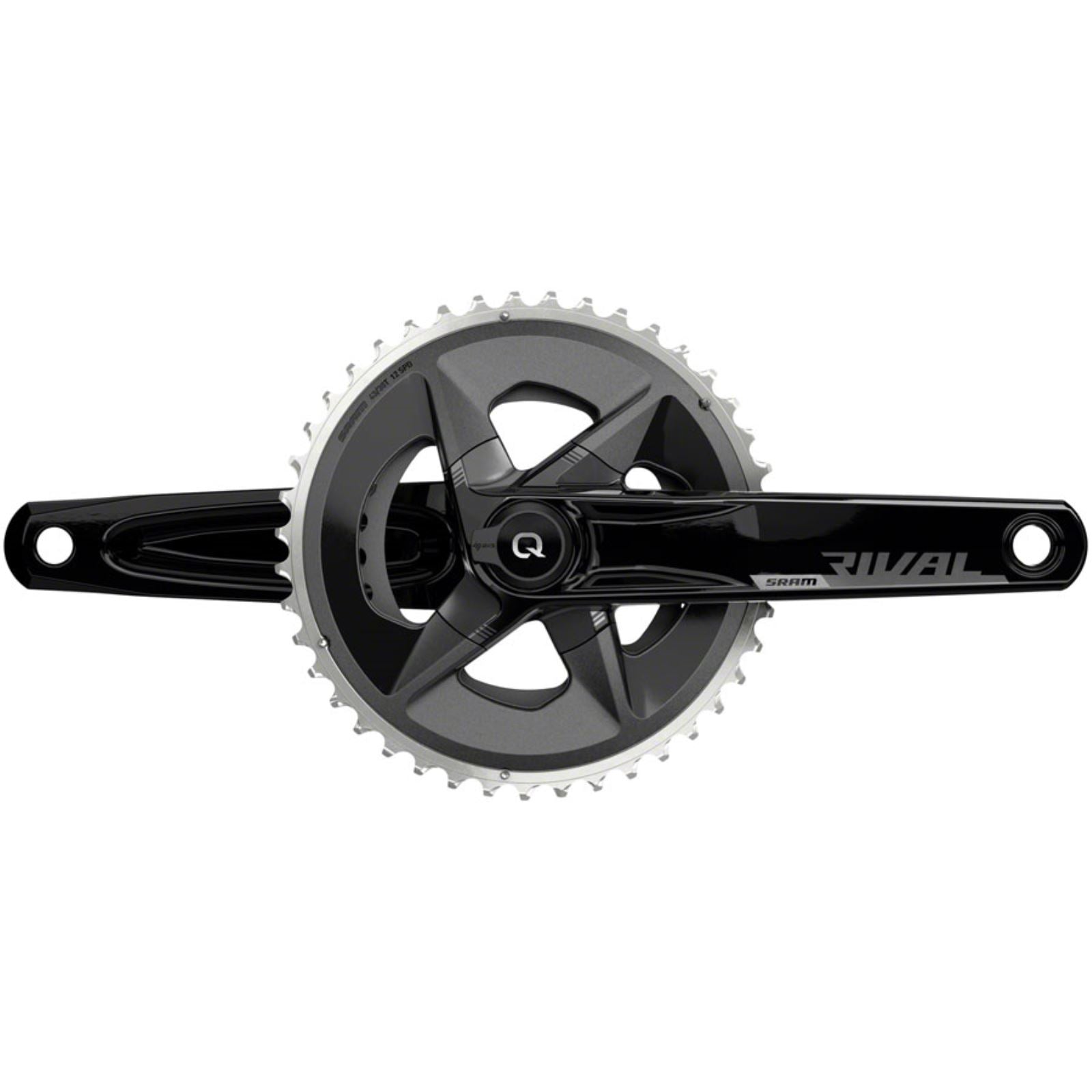 SRAM Rival D1 Quarq Wide 2x Power Meter Crankset - 175mm - Black [MPN: 00.3018.295.003]_1296542