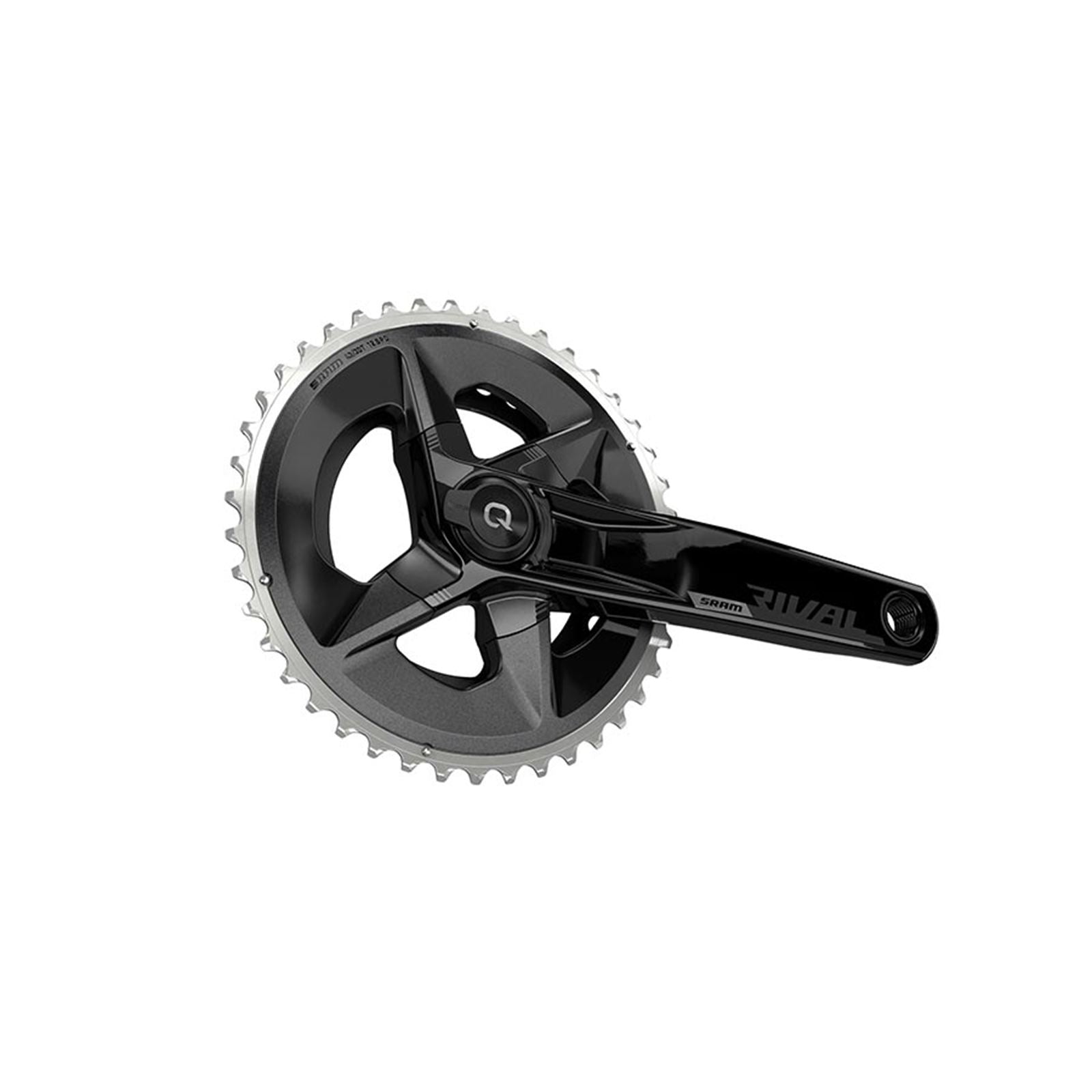 SRAM Rival D1 Quarq Wide 2x Power Meter Crankset - 175mm - Black [MPN: 00.3018.295.003]_1122372