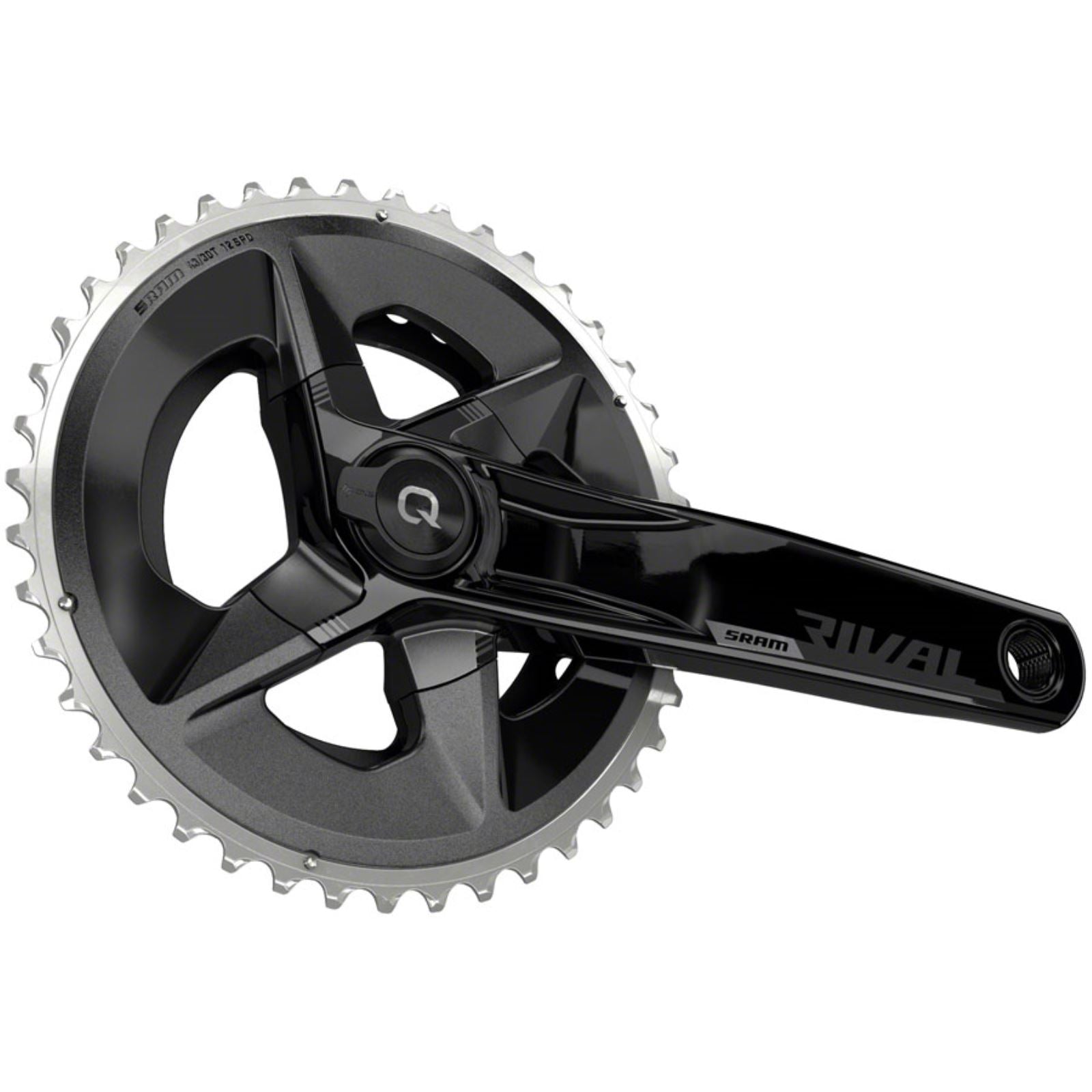 SRAM Rival D1 Quarq Wide 2x Power Meter Crankset - 175mm - Black [MPN: 00.3018.295.003]_1296568