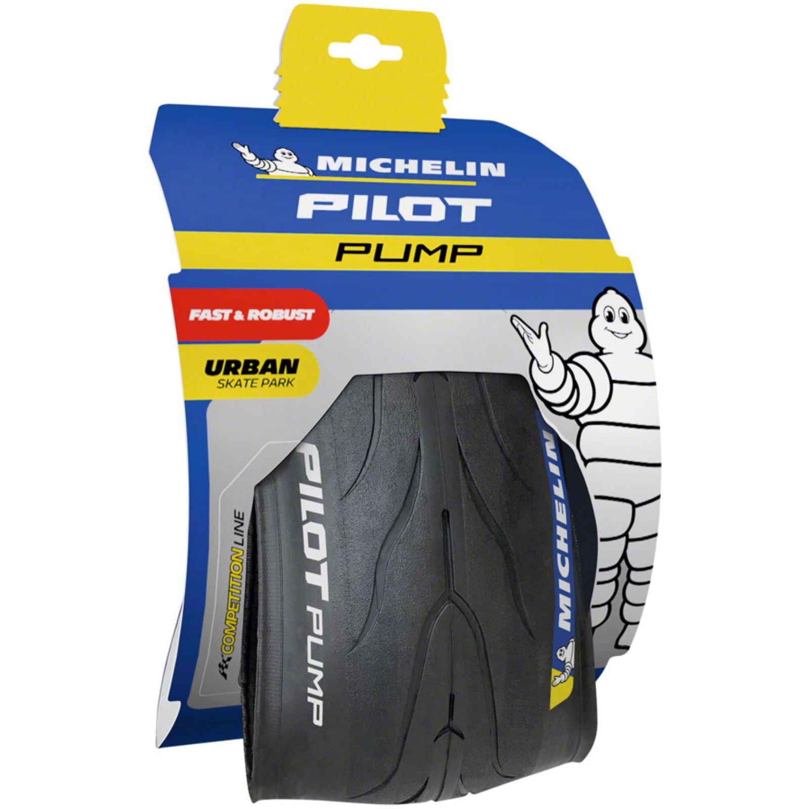 Michelin - Bicycle Pilot Pump Bike Tire 26''x2.30 55TPI - Black 55279_1290817