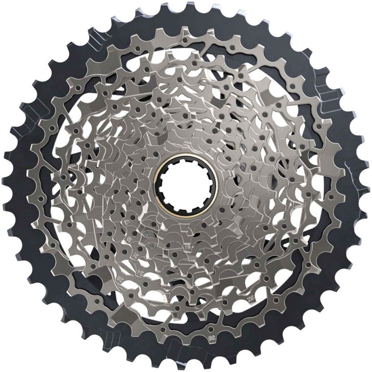 SRAM Cassette - 12-Speed, 10-44t, Silver, For XDR Driver Body [MPN: 00.2418.118.000]_1339099