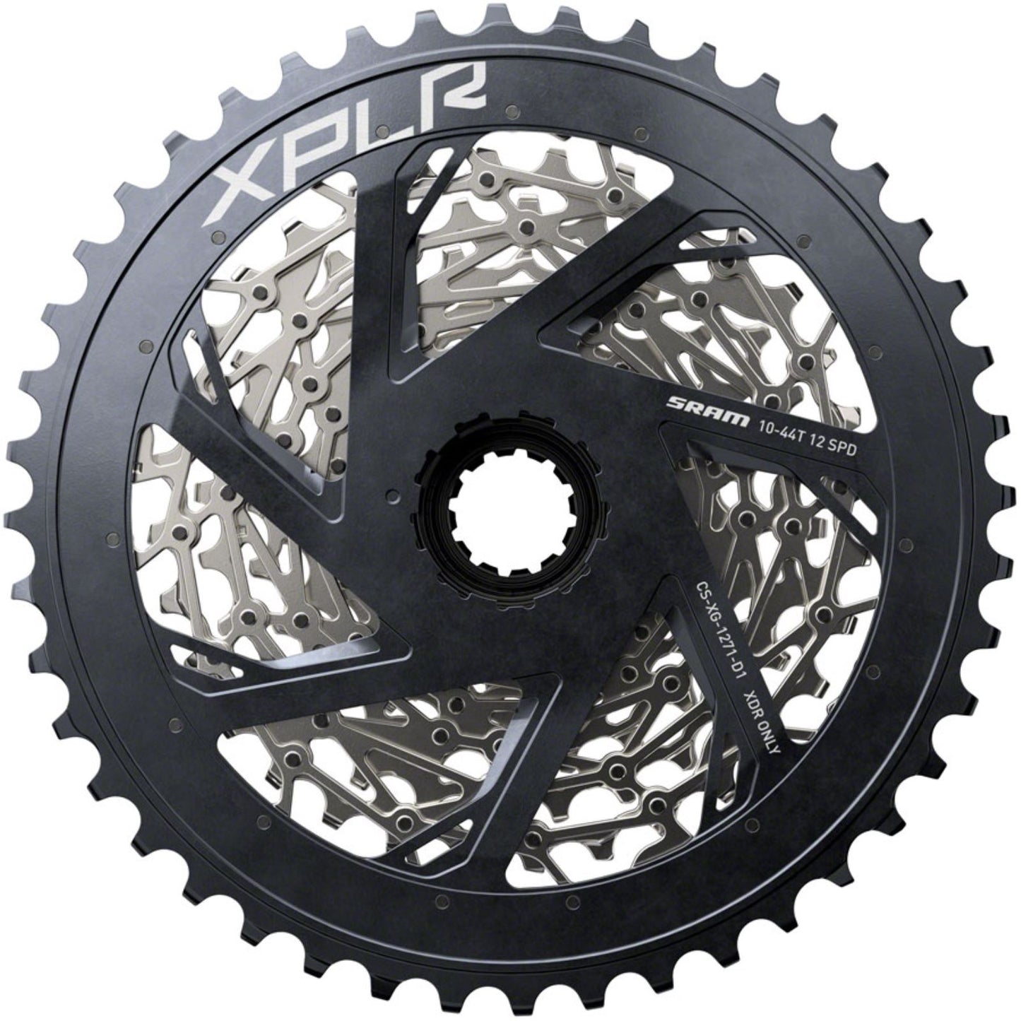 SRAM Cassette - 12-Speed, 10-44t, Silver, For XDR Driver Body [MPN: 00.2418.118.000]_1339101