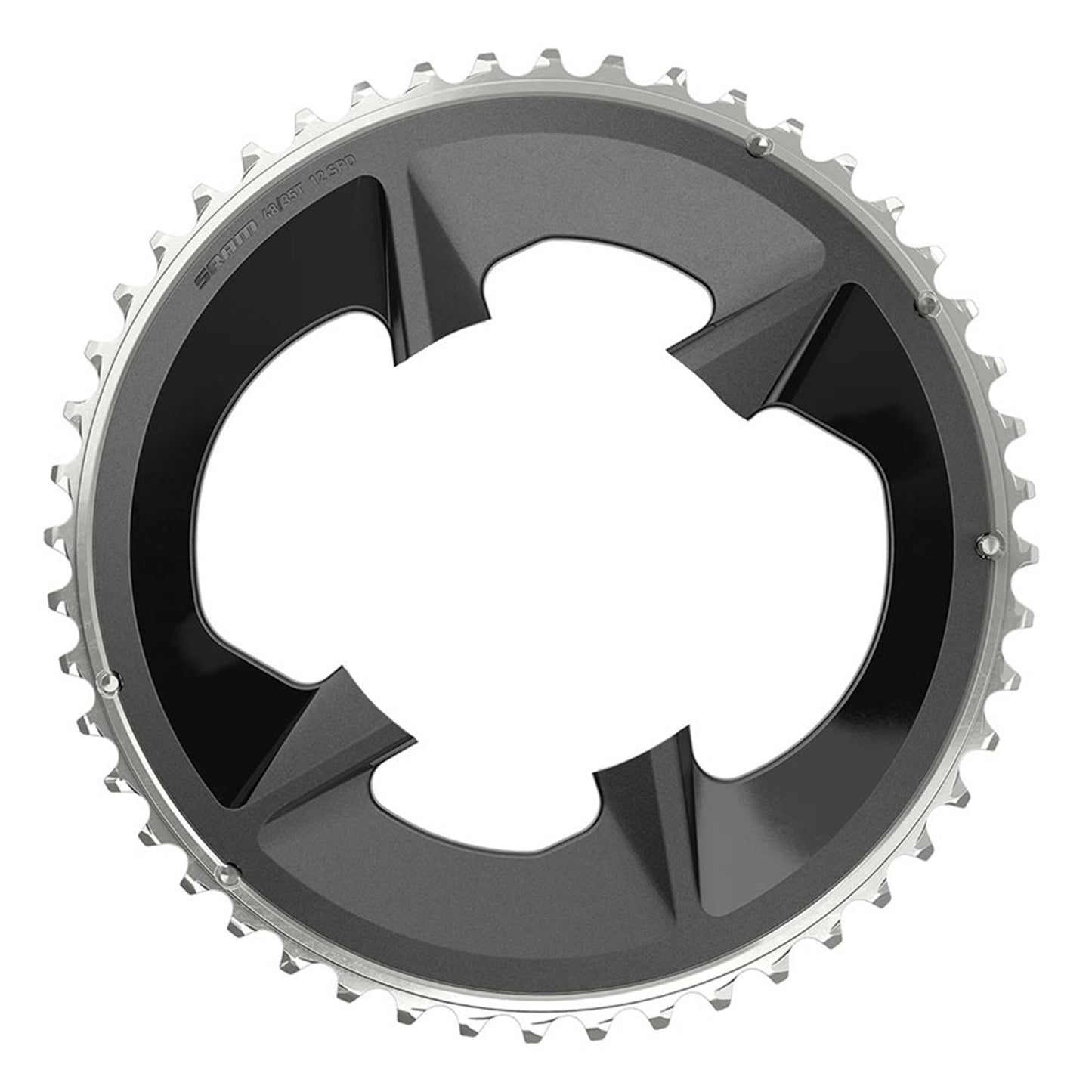 SRAM Rival D1 2x 107mm Chainring - Teeth: 48 - Aluminum - Black [MPN: 00.6218.029.000]_1123638