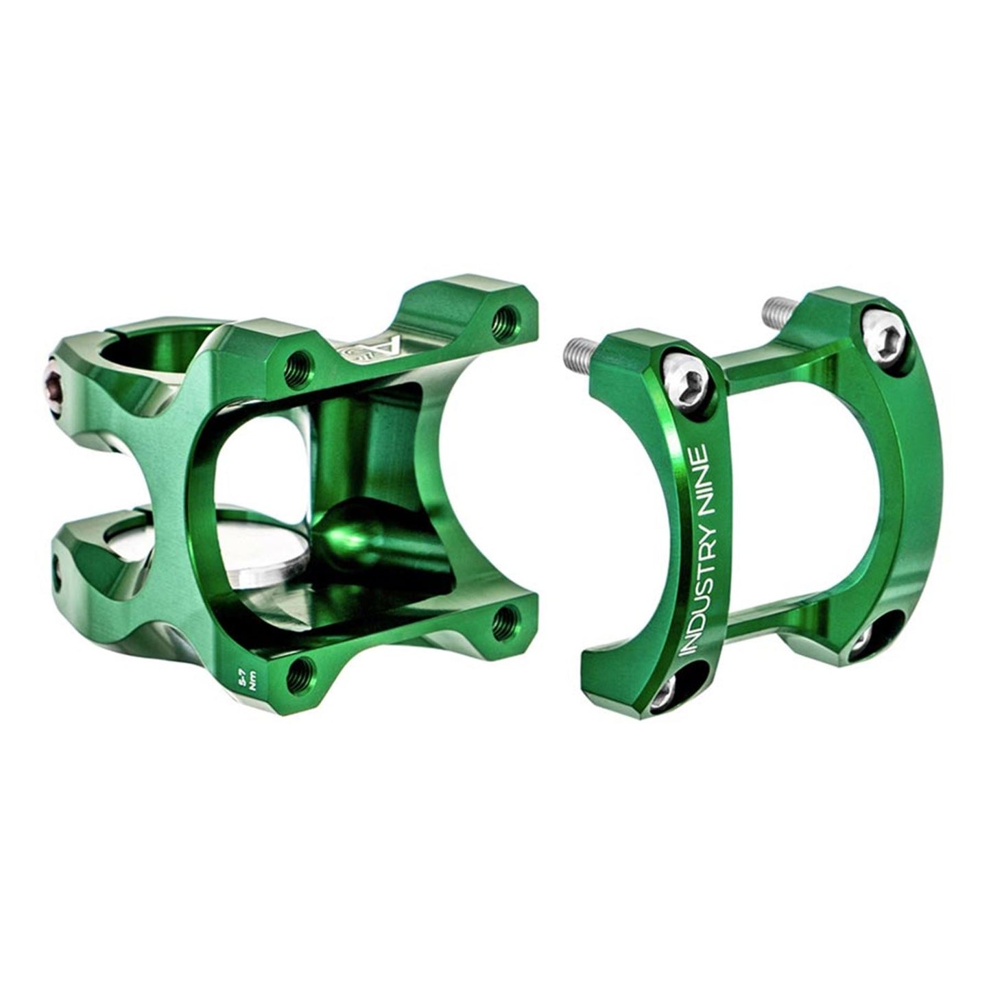 Industry Nine A318 Stem Diameter: 31.8mm Length: 30mm - Green OPEN BOX [MPN: SA318II30]_2558016