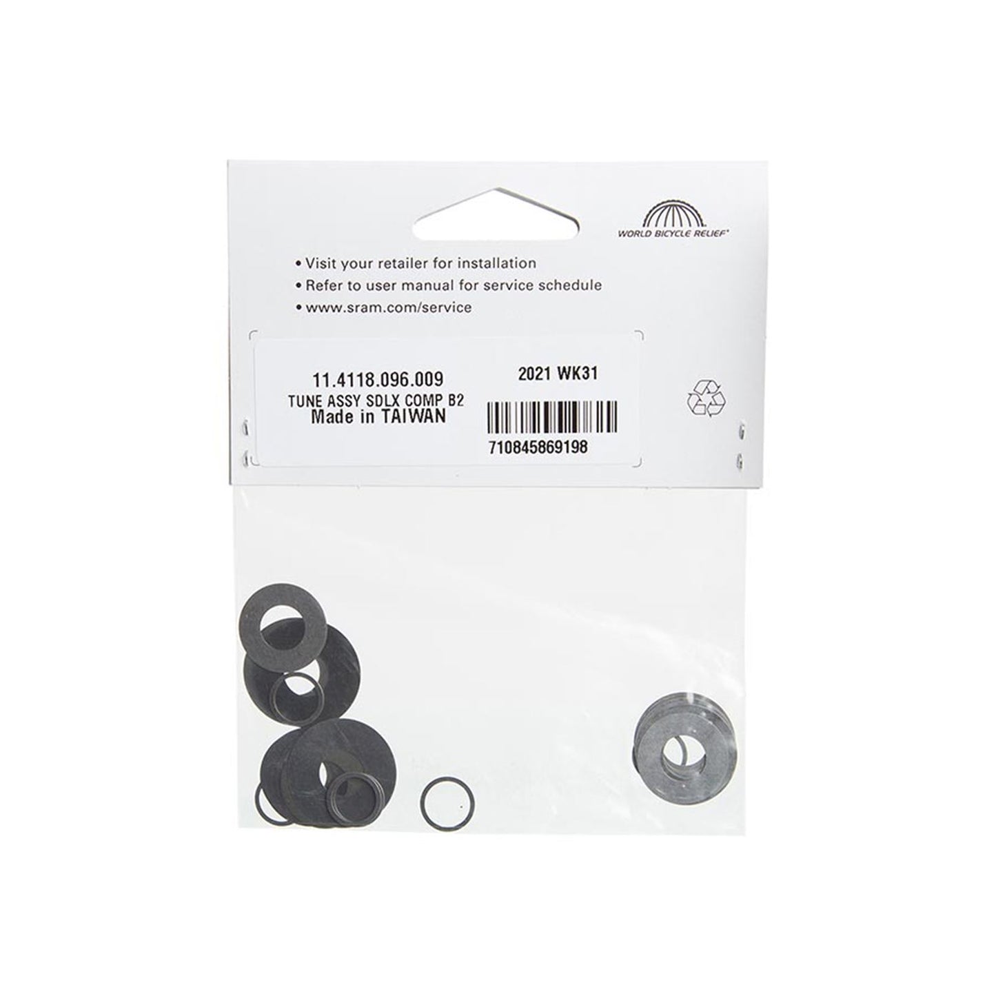 RockShox Rear Shock Tune Assembly - Super Deluxe Air B2 Compression 11.4118.096.009_1124233