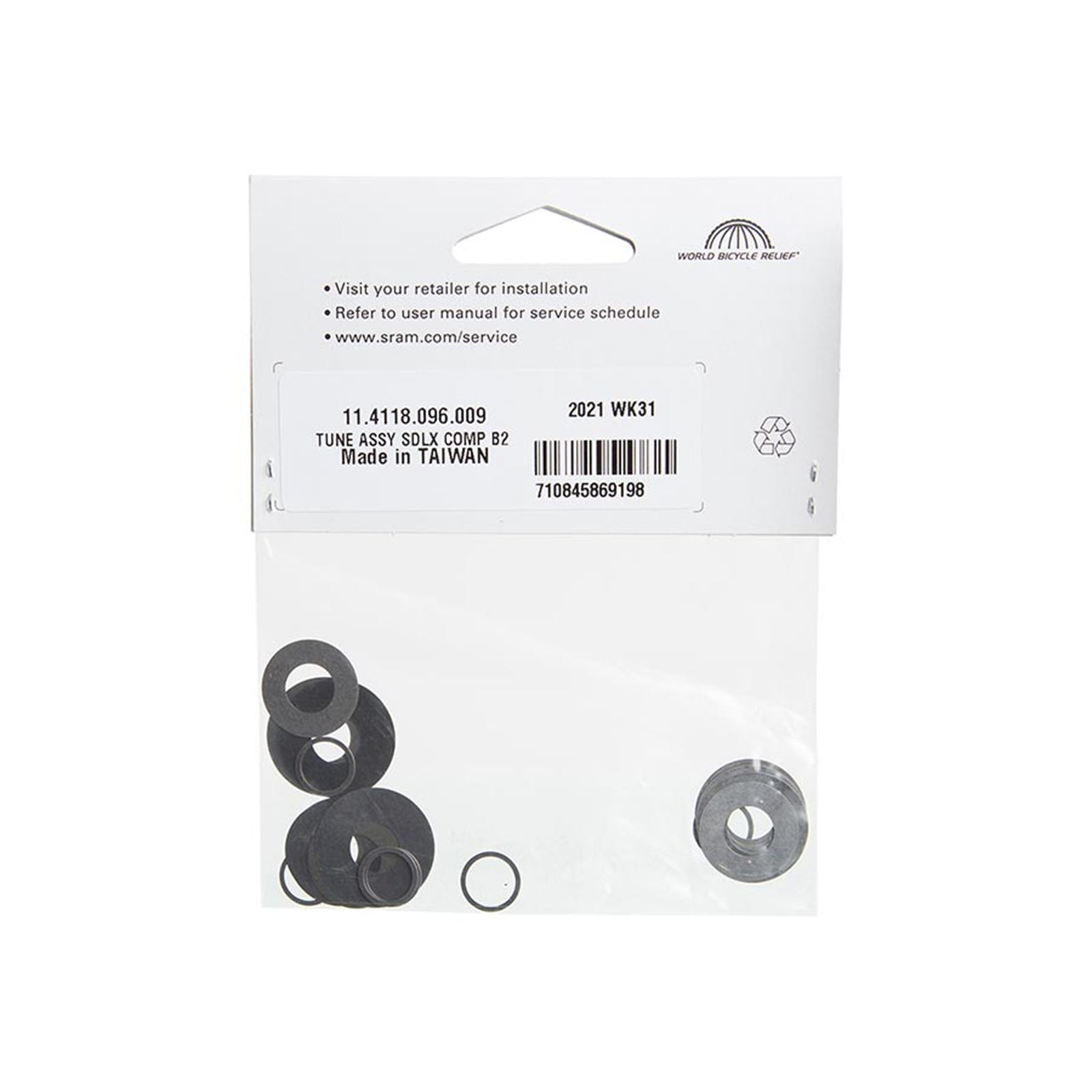 RockShox Rear Shock Tune Assembly - Super Deluxe Air B2 Compression 11.4118.096.009_1124233