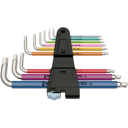 Wera 3950 SPKL Hex Wrench Multicolor Long Arm Hex Set - 9-Pieces [MPN: 05022669001]_1275019