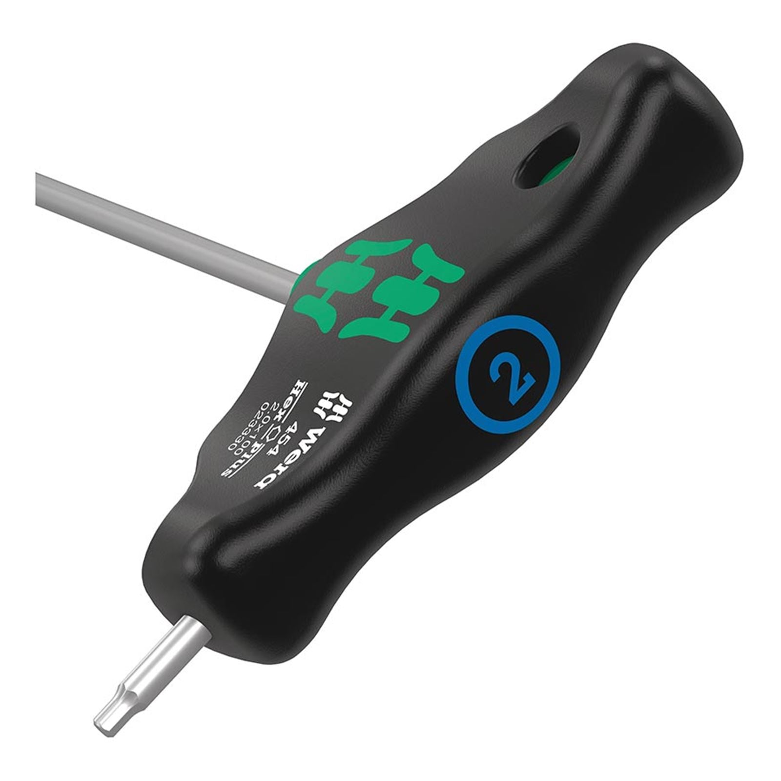 Wera 454 T-Handle Hex-Plus Wrench - 2.0 x100mm Metric [MPN: 05023330001]_1125233