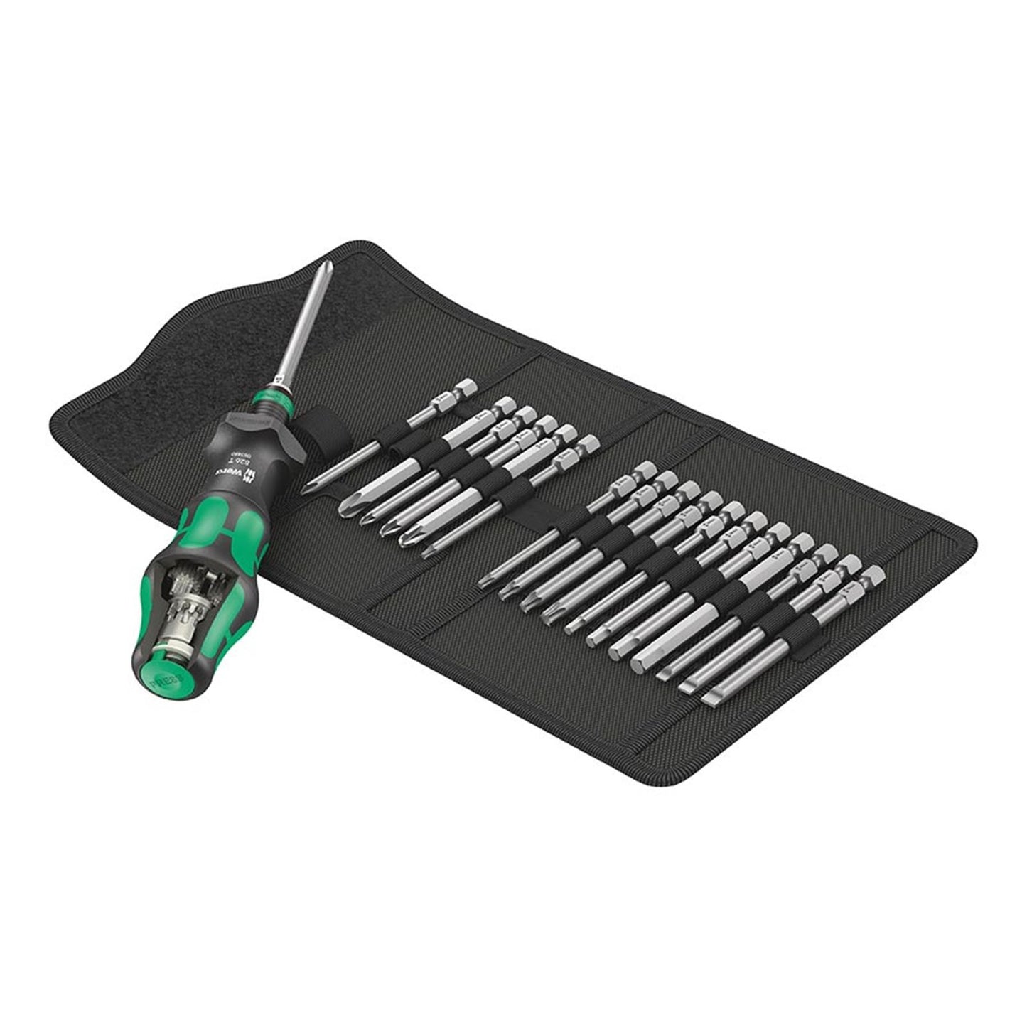 Wera Kraftform Turbo Screwdriver with Bits and Pouch Set [MPN: 05057482001]_1125425