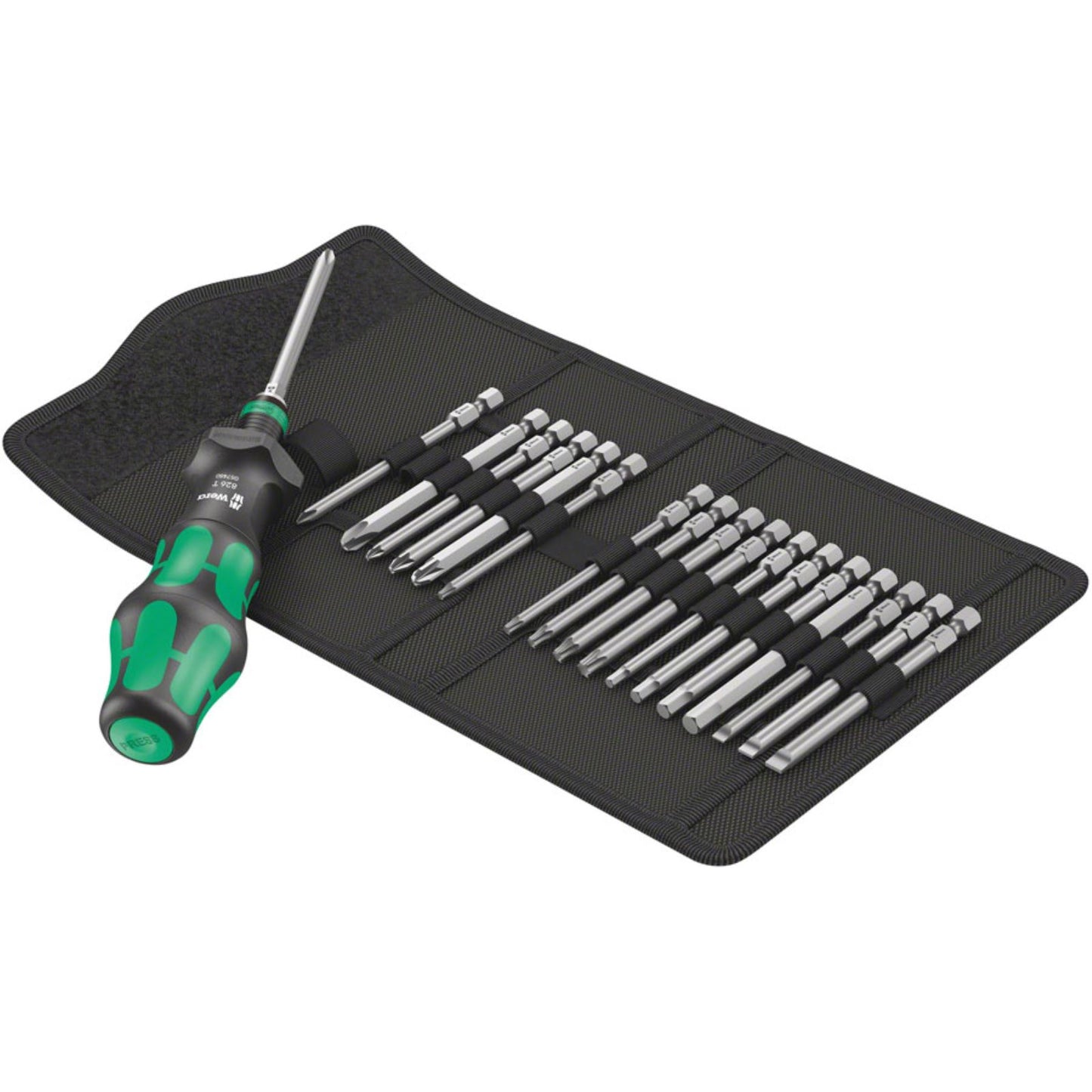 Wera Kraftform Turbo Screwdriver with Bits and Pouch Set OPEN BOX [MPN: 05057482001]_2334648