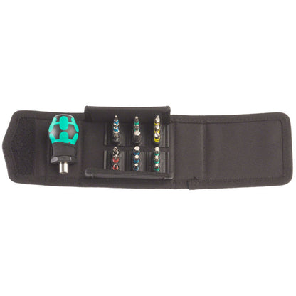 Wera Kraftform Kompakt Stubby 1 Screwdriver 1/4'' Bits and Pouch Included [MPN: 05057471001]_1277098