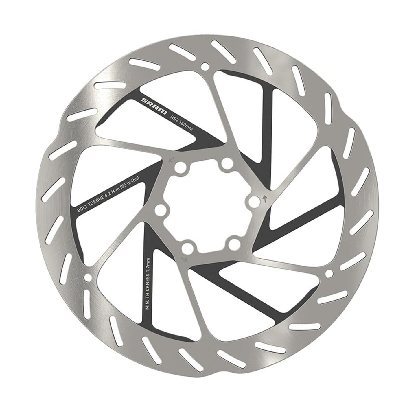 SRAM HS2 6-bolt Rotor - 160mm ISO 6B [MPN: 00.5018.176.000]_1125450