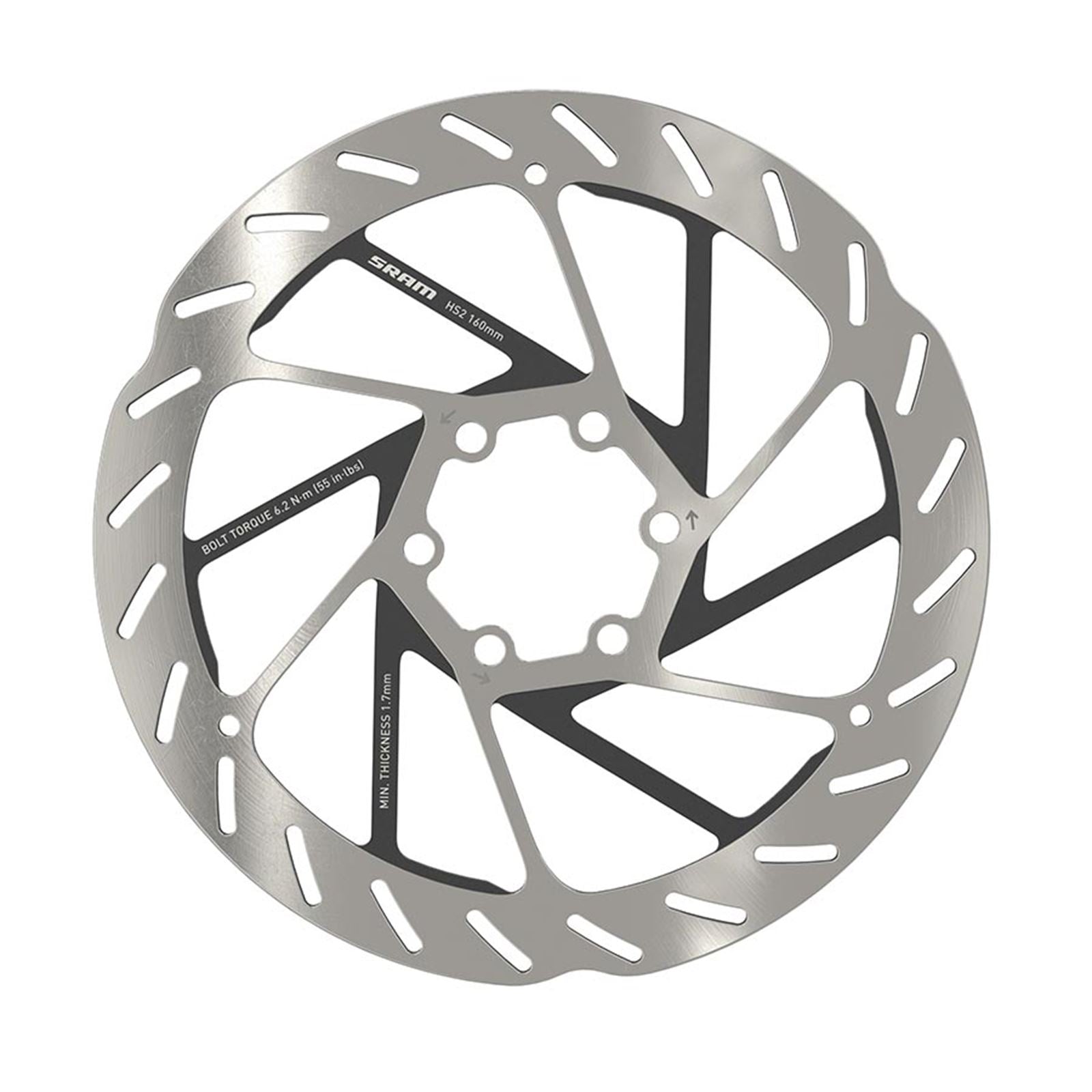 SRAM HS2 6-bolt Rotor - 160mm ISO 6B [MPN: 00.5018.176.000]_1125450