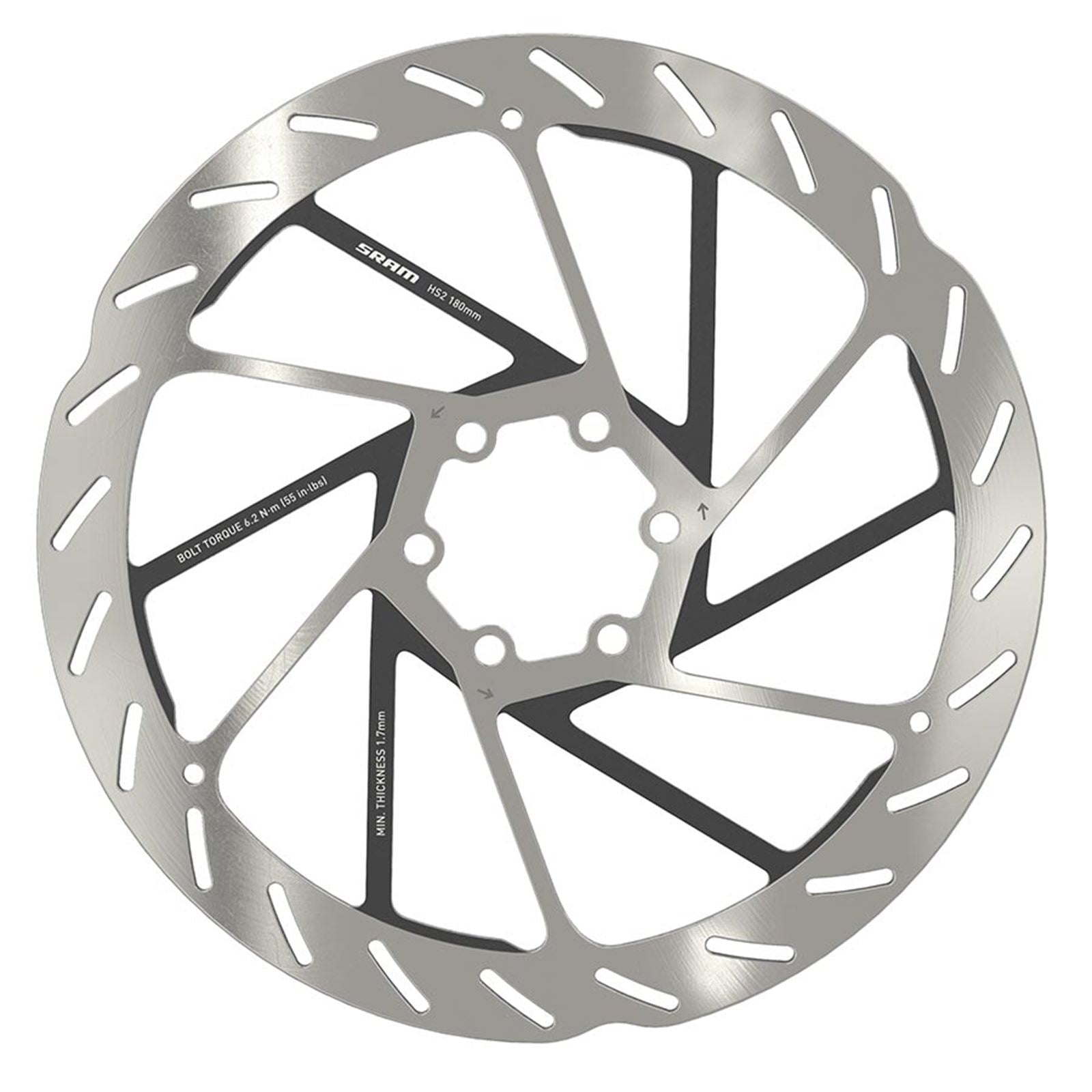 SRAM HS2 6-bolt Rotor - 180mm ISO 6B [MPN: 00.5018.176.001]_1125476