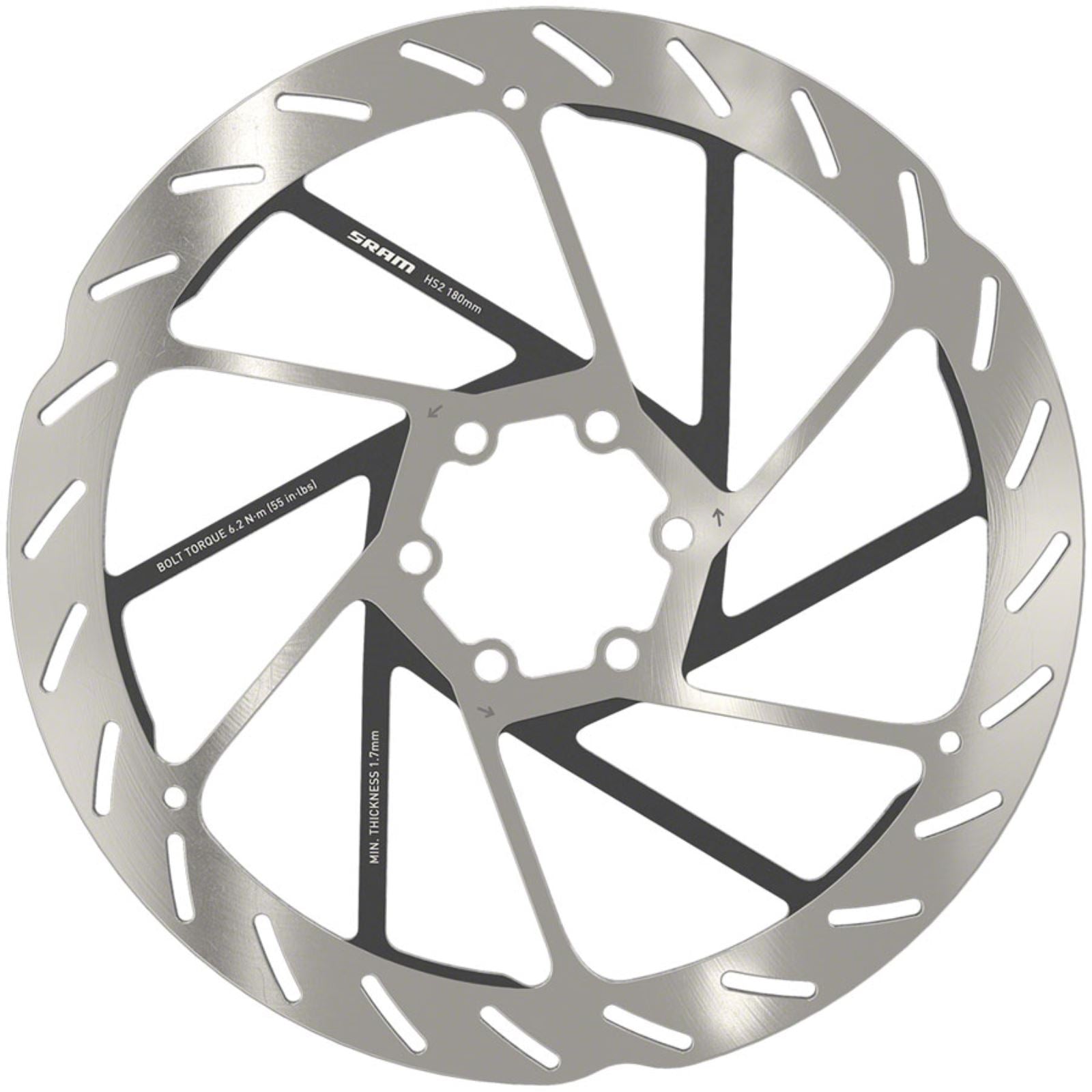 SRAM HS2 6-bolt Rotor - 180mm ISO 6B [MPN: 00.5018.176.001]_1340573