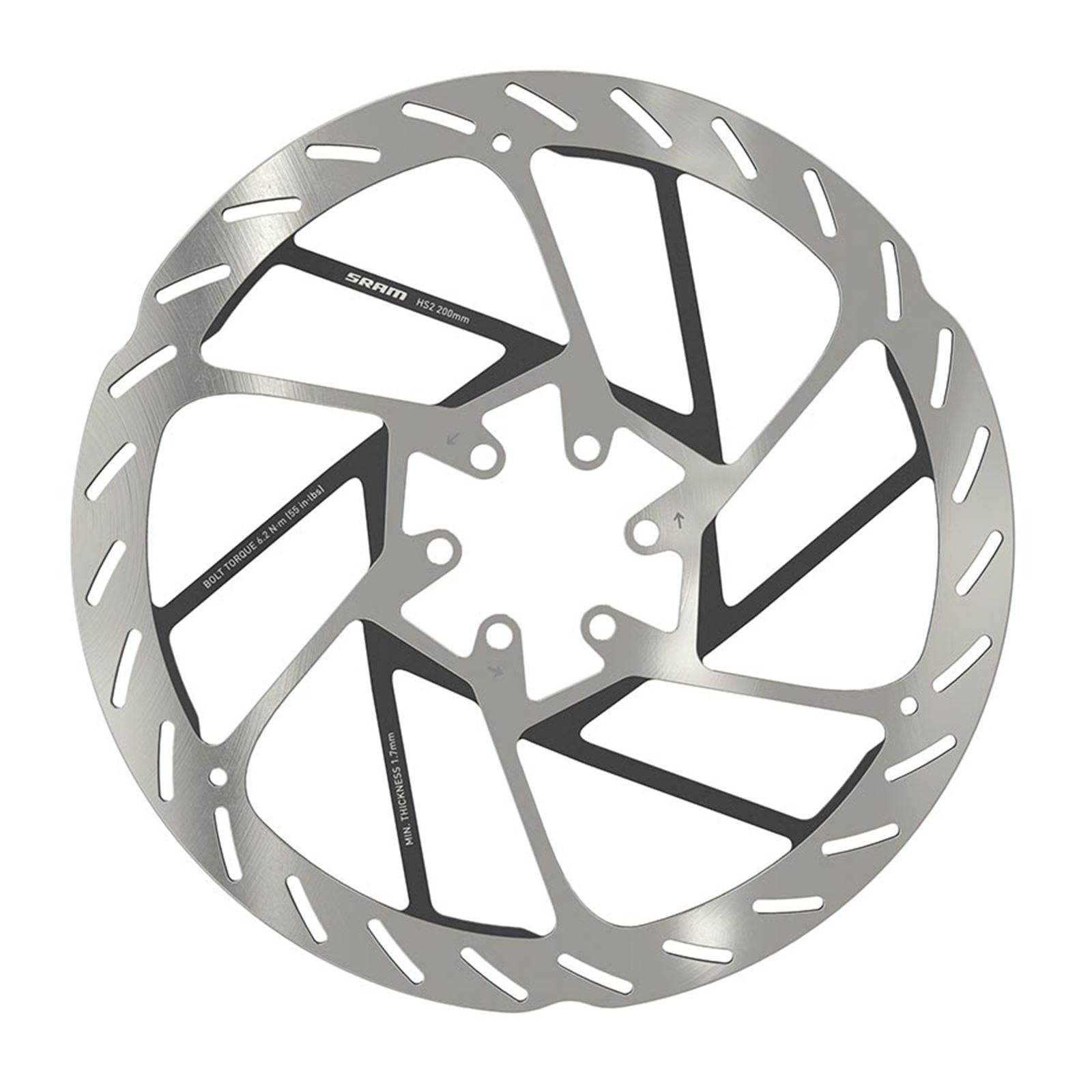 SRAM HS2 6-bolt Rotor - 200mm ISO 6B [MPN: 00.5018.176.002]_1125500