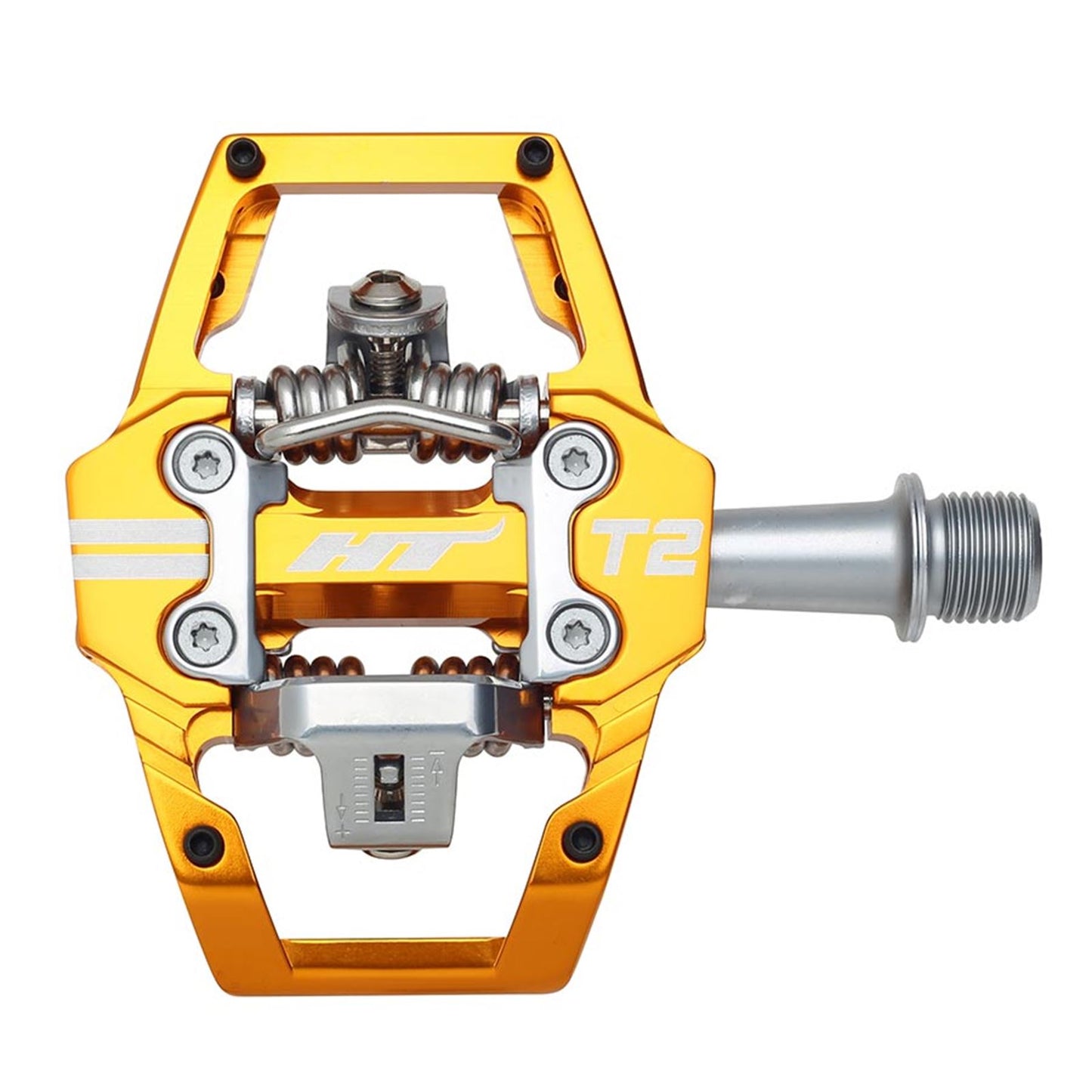 HT Components T2 Enduro Race Bike Pedals - Aluminum - Orange - Pair [MPN: 102001T2XXXX2Y51G1X1]_1125741