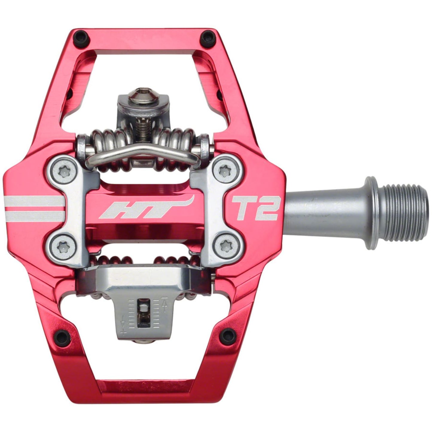 HT Components T2 Enduro Race Bike Pedals - Aluminum - Red - Pair [MPN: 102001T2XXXX2Y11G1X1]_1347966