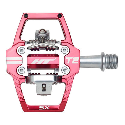 HT Components T2-SX BMX-SX Bike Pedals - Aluminum - Red - Pair [MPN: 102001T2SXXX2Y11G1X1]_1125746