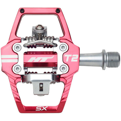 HT Components T2-SX BMX-SX Bike Pedals - Aluminum - Red - Pair [MPN: 102001T2SXXX2Y11G1X1]_1348310