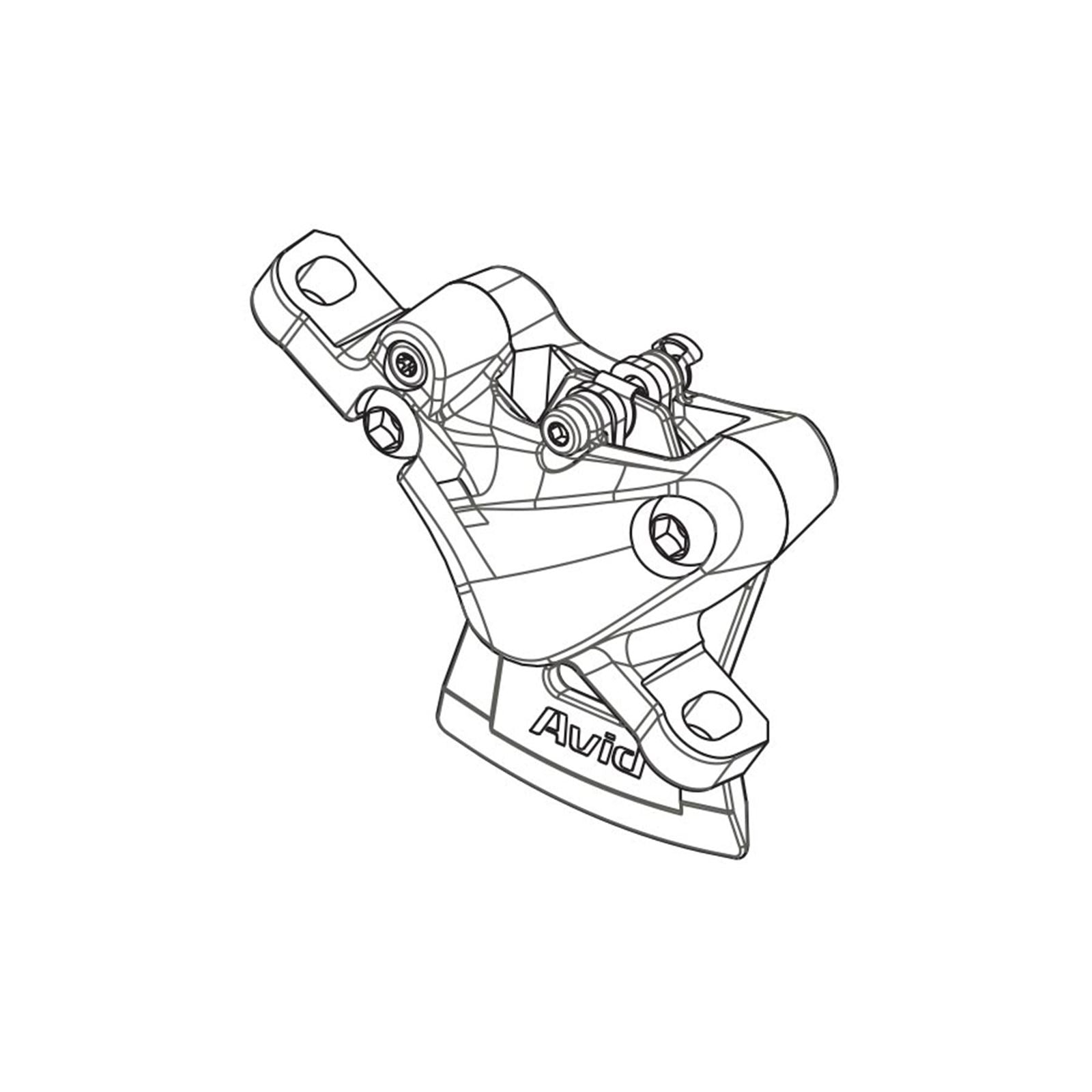 SRAM TL Caliper Assembly, Post Mount (non-CPS), Front/Rear, Black  [MPN: 11.5018.008.028]_1125780