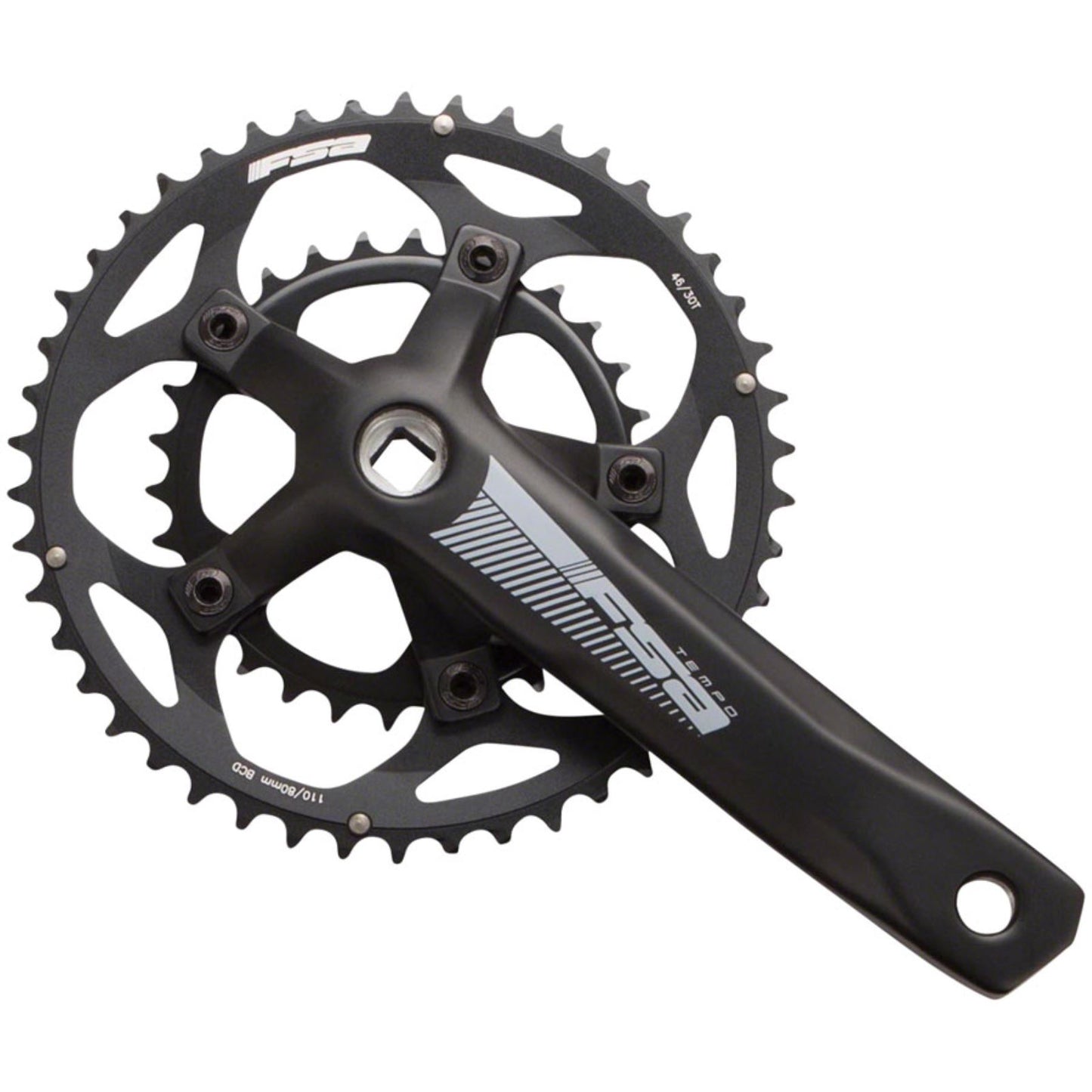 Full Speed Ahead Crankset Speed: 10/11 BCD: 80/110 30/46 Square - 170mm - Black [MPN: 330-0290BJ3230]_1268773