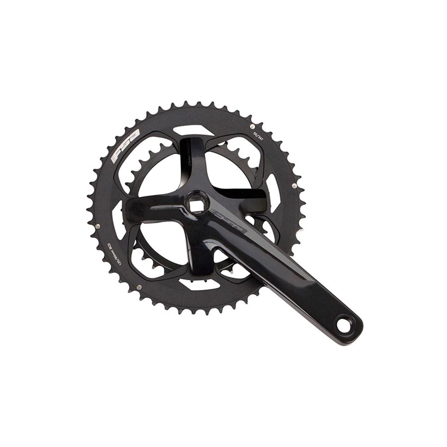 Full Speed Ahead Crankset Speed: 10/11 BCD: 110 34/50 Square - 172.5mm - Black [MPN: 330-0366554010]_1125843