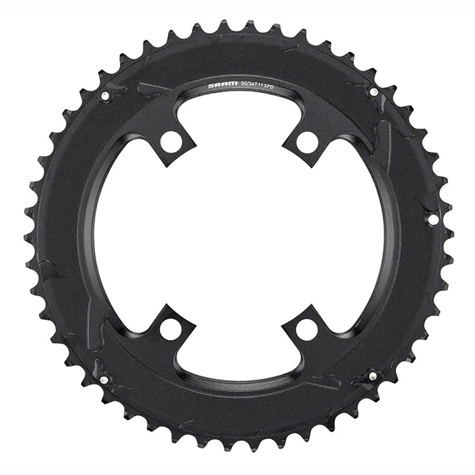 SRAM Road 110mm Asymmetrical Chainring Teeth: 50 - Aluminum - Black [MPN: 11.6218.039.000]_1125914