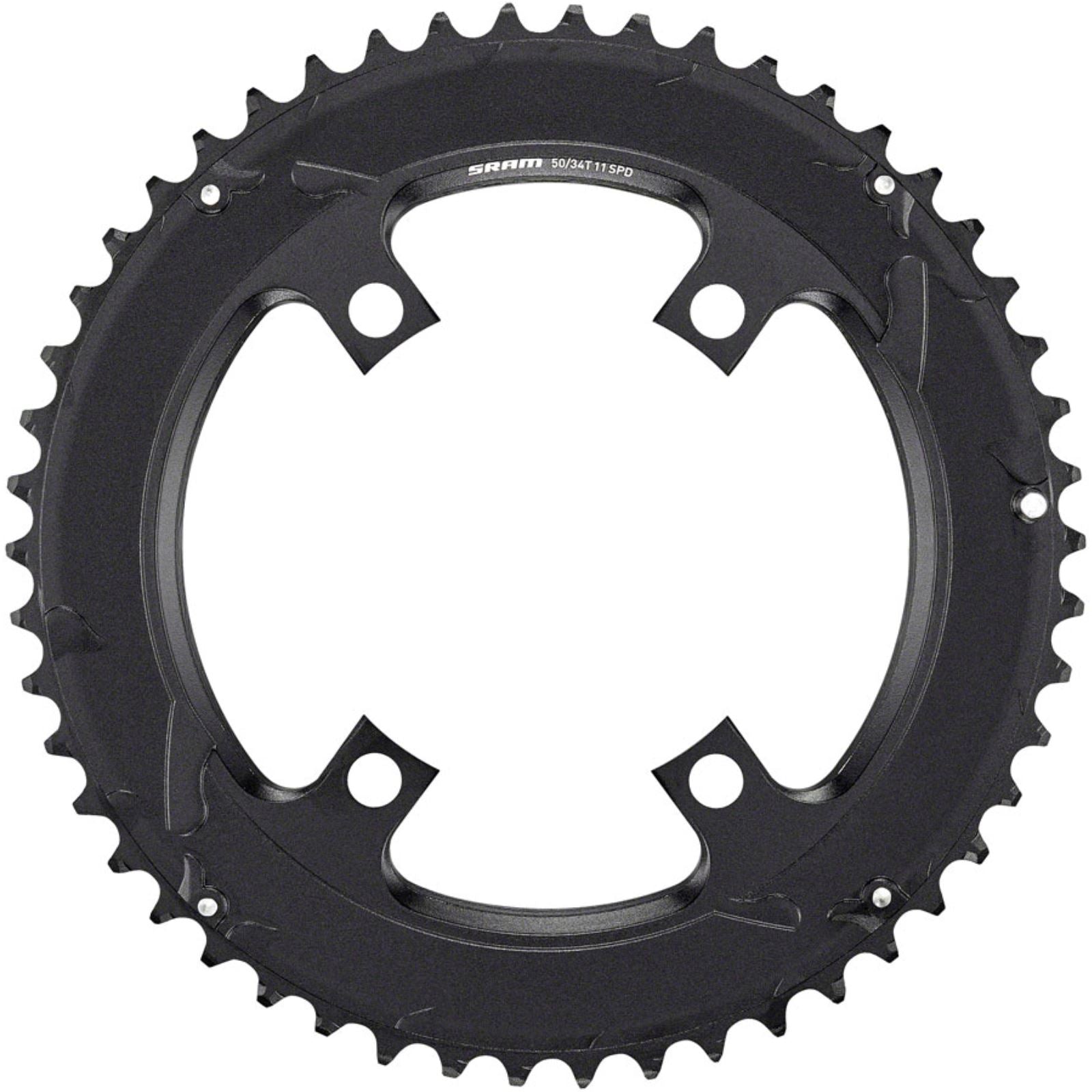 SRAM Road 110mm Asymmetrical Chainring Teeth: 50 - Aluminum - Black [MPN: 11.6218.039.000]_1241657