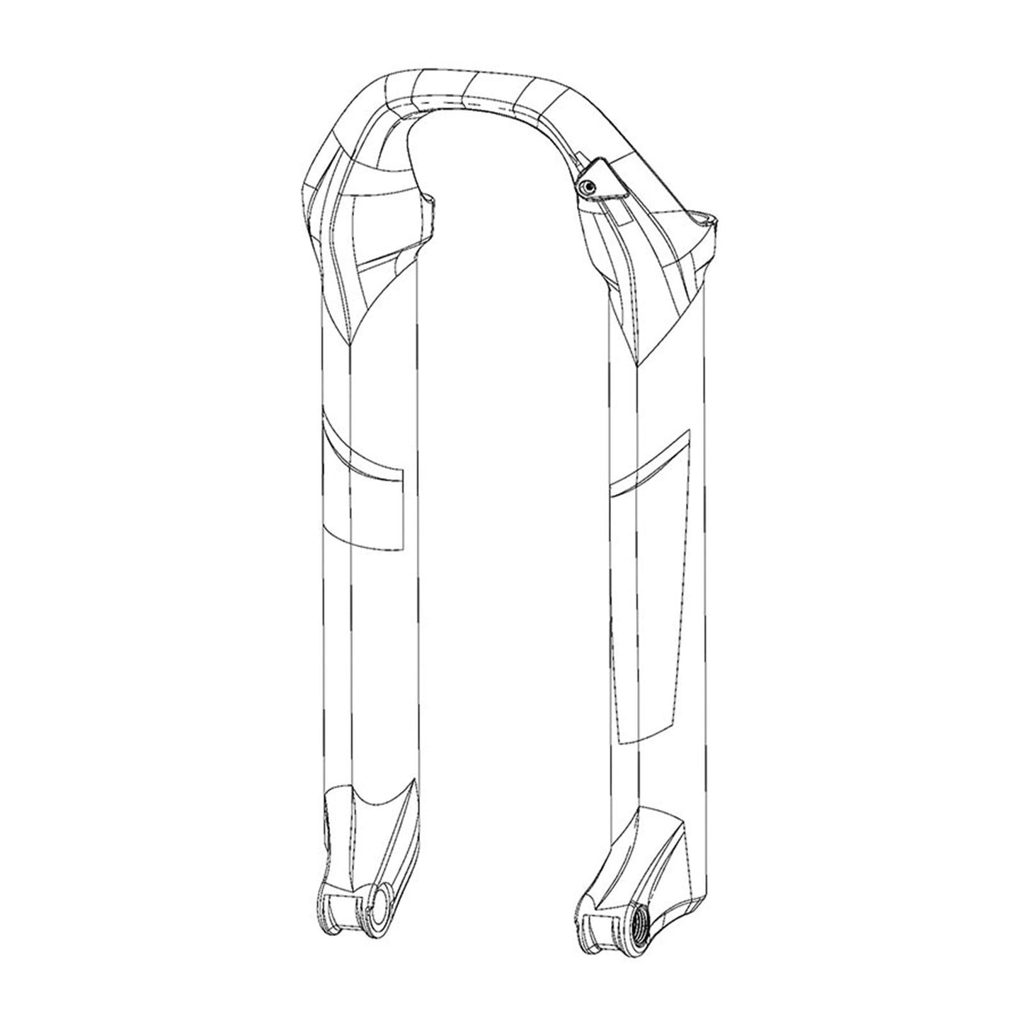 RockShox Lower Leg for Pike DJ 26 - Silver 11.4018.091.028_1126046