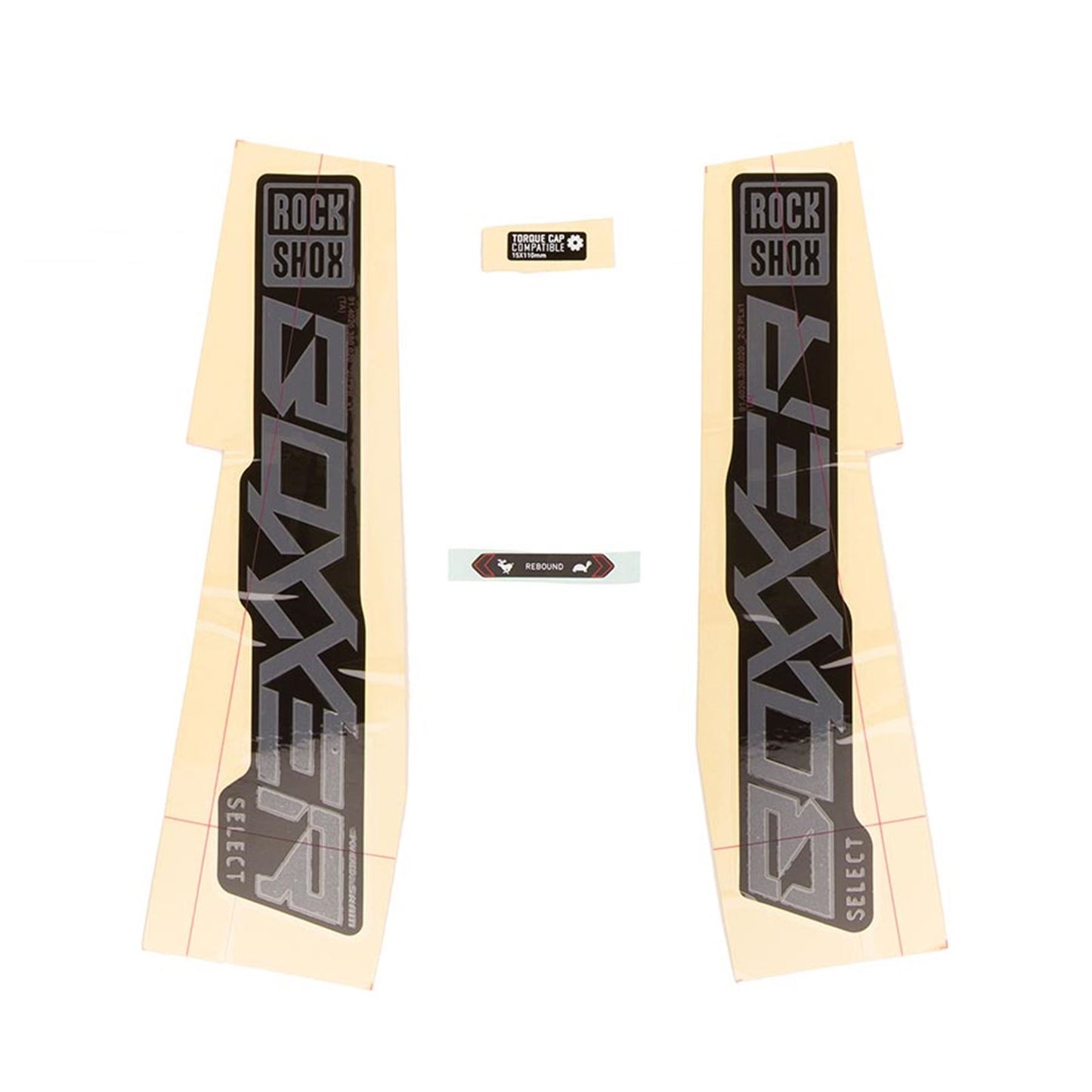 RockShox Decal Kit for Boxxer SEL - Grey/Black [MPN: 11.4018.105.002]_1135080
