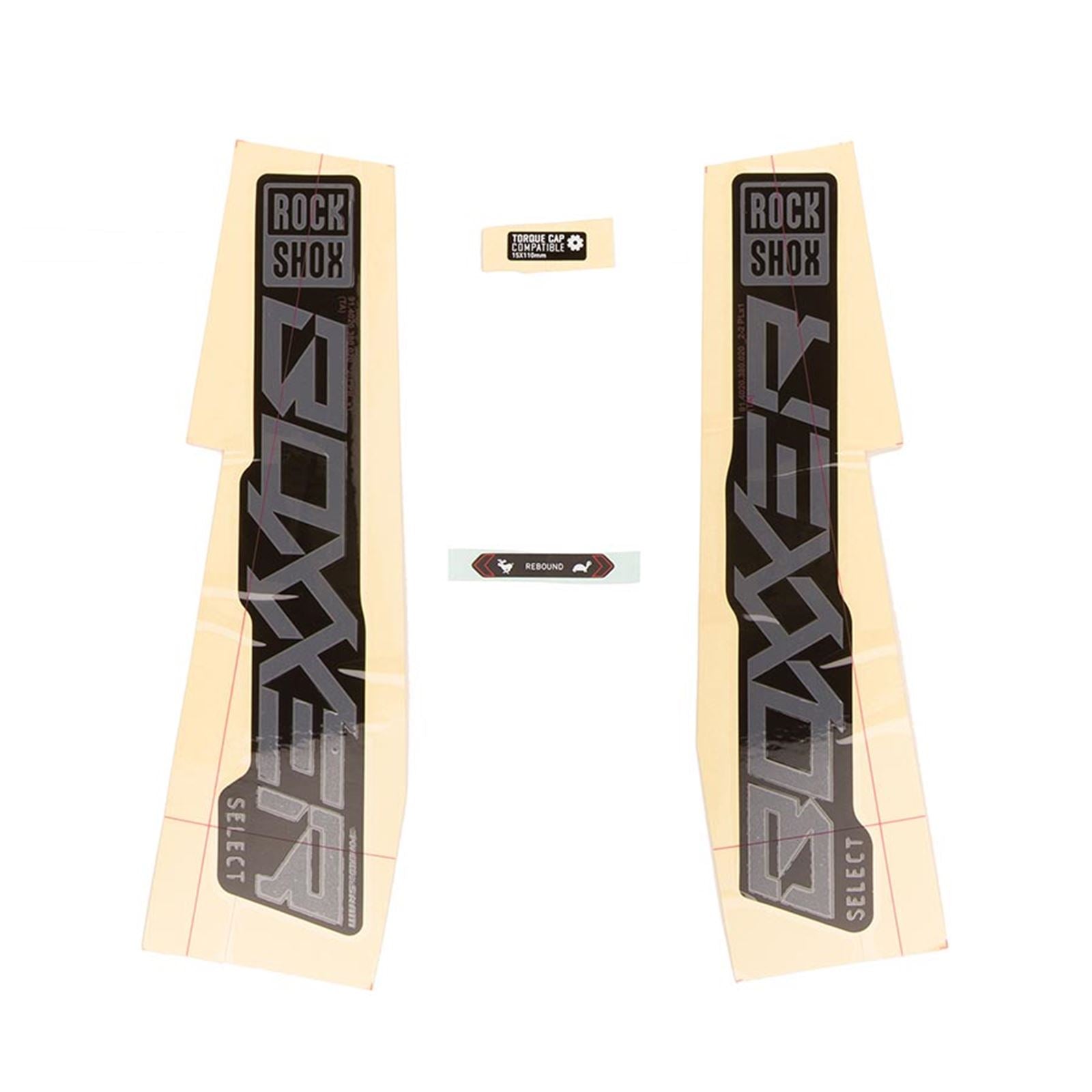 RockShox Decal Kit for Boxxer SEL - Grey/Black [MPN: 11.4018.105.002]_1135080