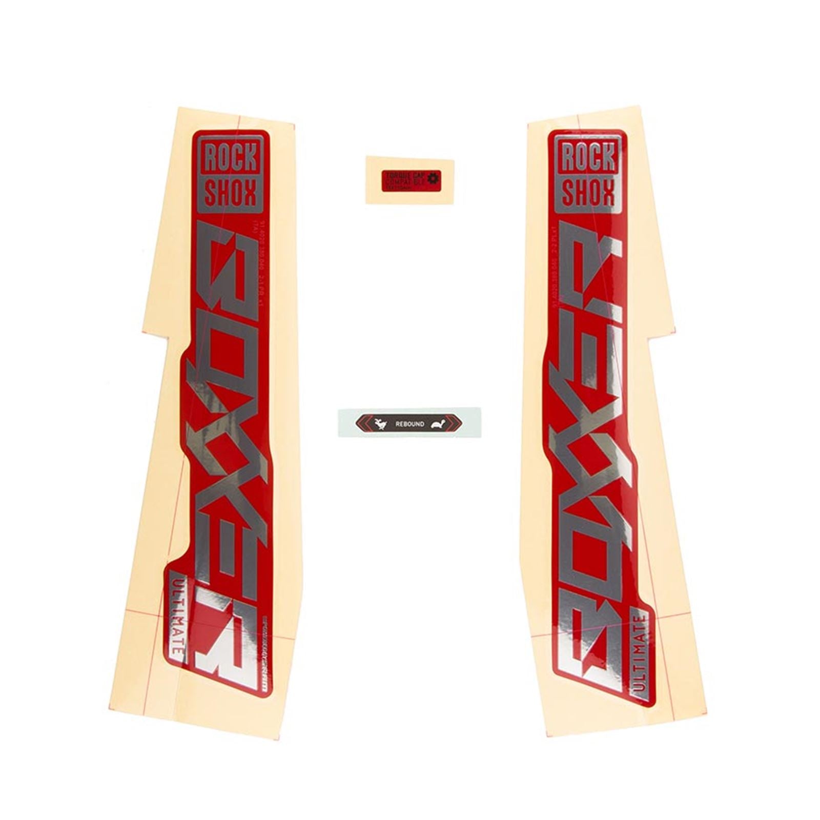 RockShox Decal Kit for Boxxer ULT - Polar/Red 11.4018.105.004_1135078
