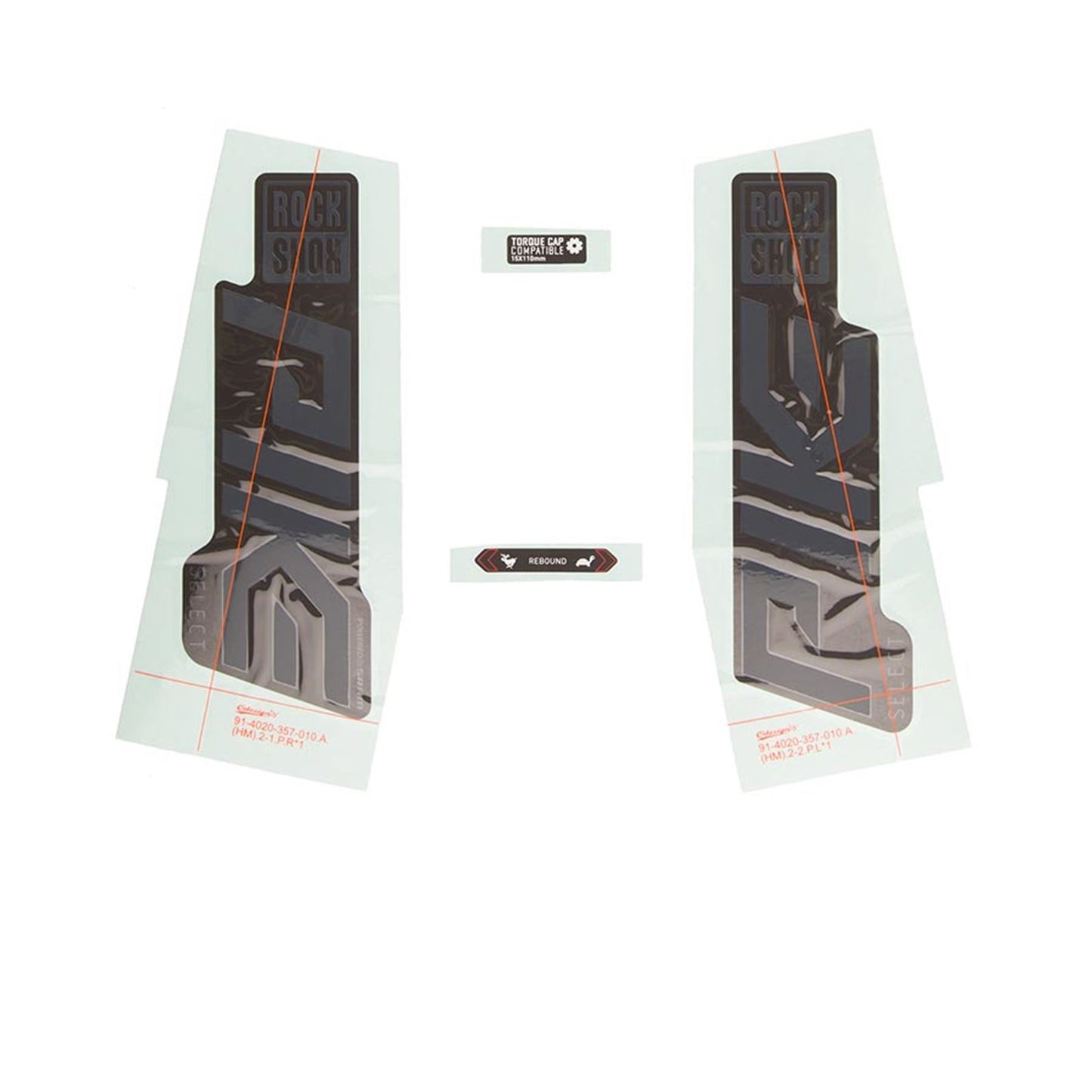 RockShox Decal Kit for Pike SEL - Grey/Black 11.4018.105.005_1135077