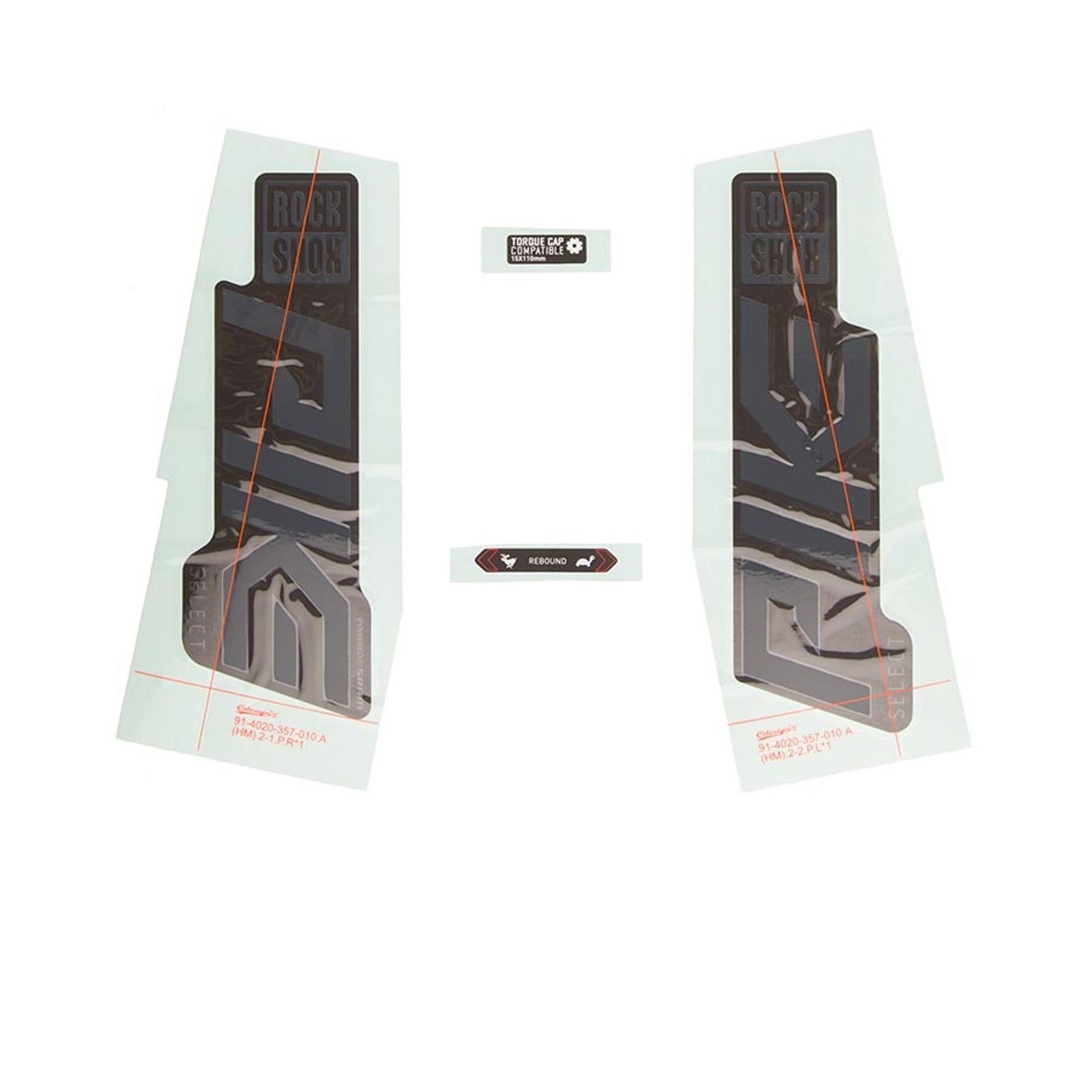 RockShox Decal Kit for Pike SEL - Grey/Black 11.4018.105.005_1135077
