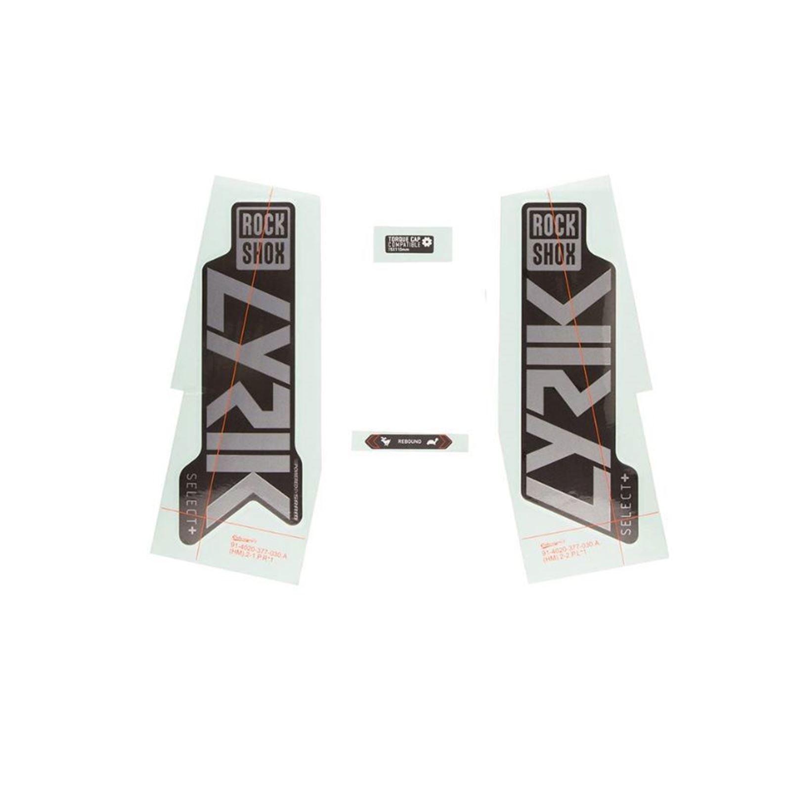 RockShox Decal Kit for Lyrik Select - Polar Ink for Diffusion Black 11.4018.105.013_978131