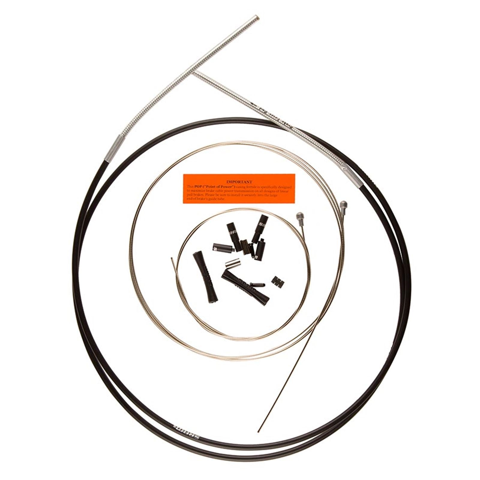 SRAM SlickWire Brake Cable Kit  - Stainless Steel - Black [MPN: 00.7118.006.003]_1126323
