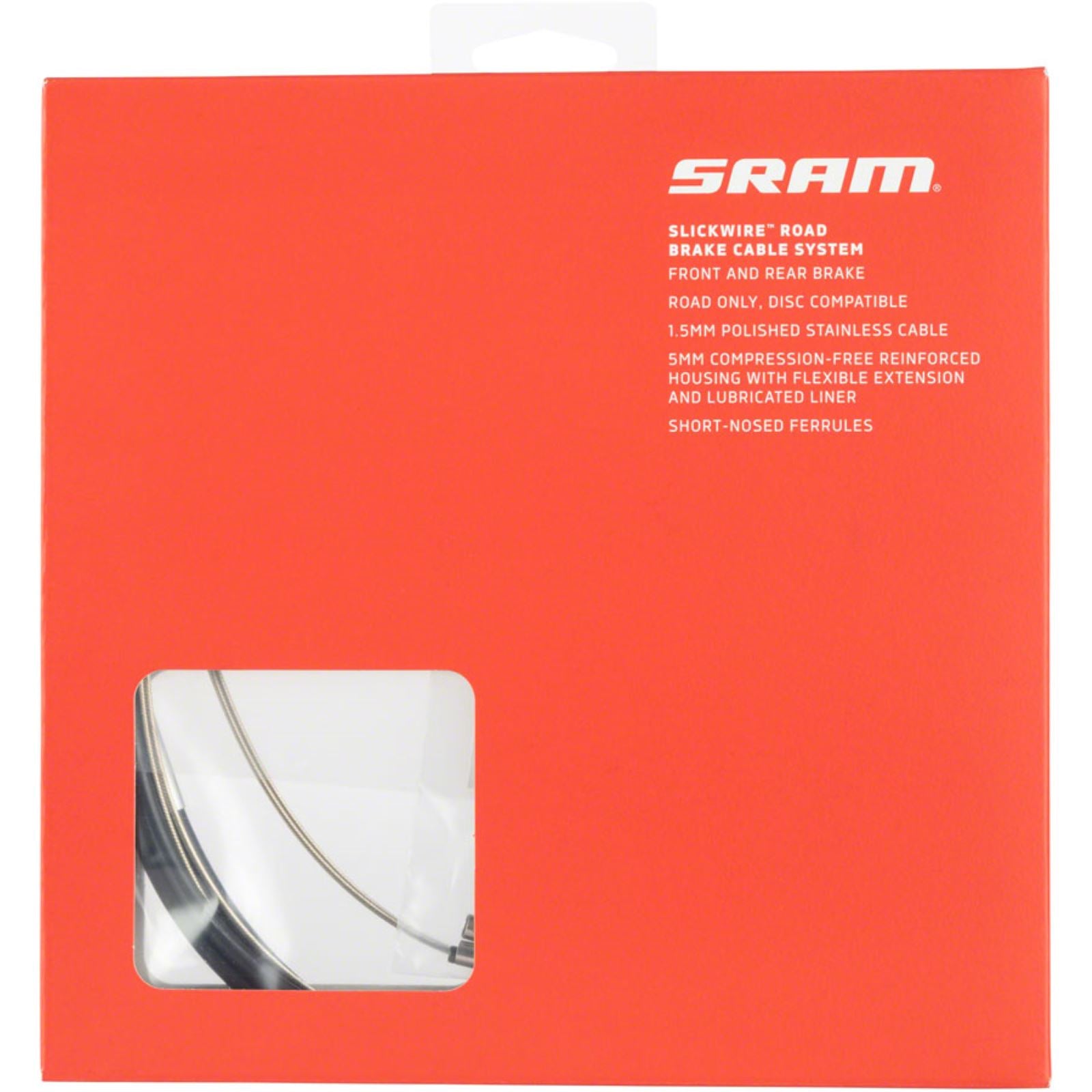 SRAM SlickWire Brake Cable Kit  - Stainless Steel - Black [MPN: 00.7118.006.003]_1279878